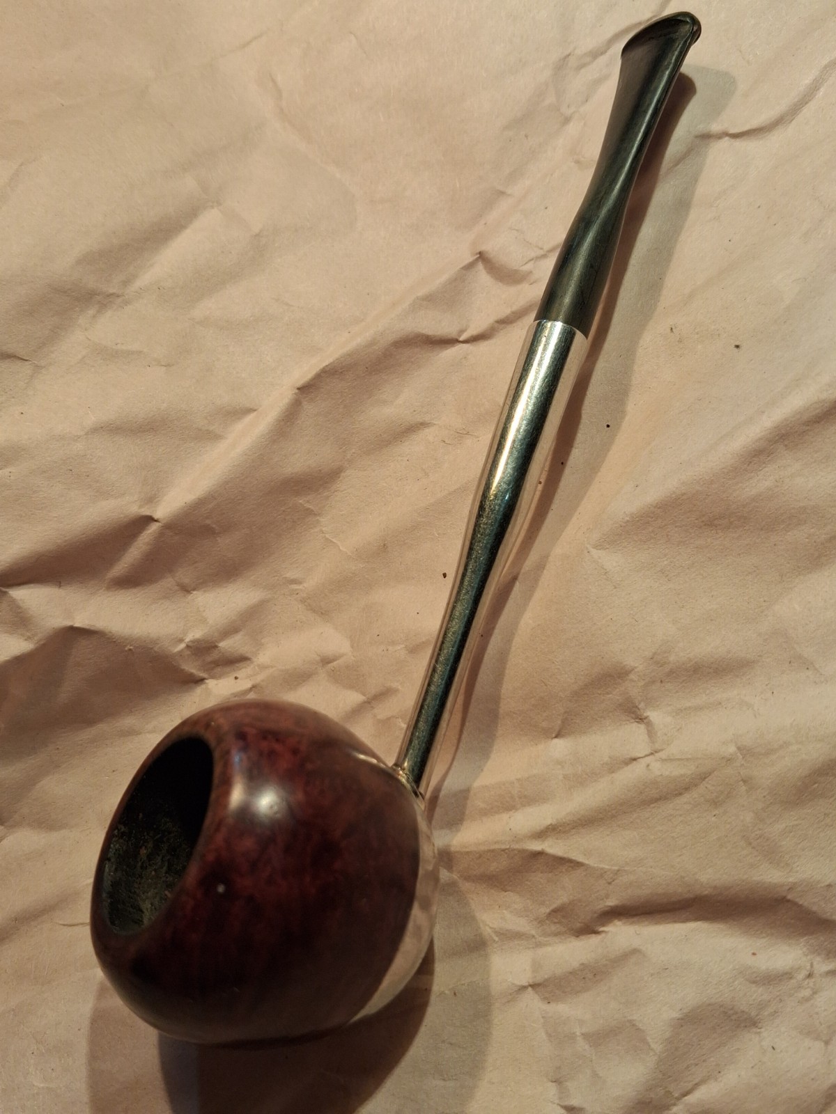 Vintage 1960s/70s TITAN Pats. Pend England Briar Metal Radiator Pipe -Very Nice