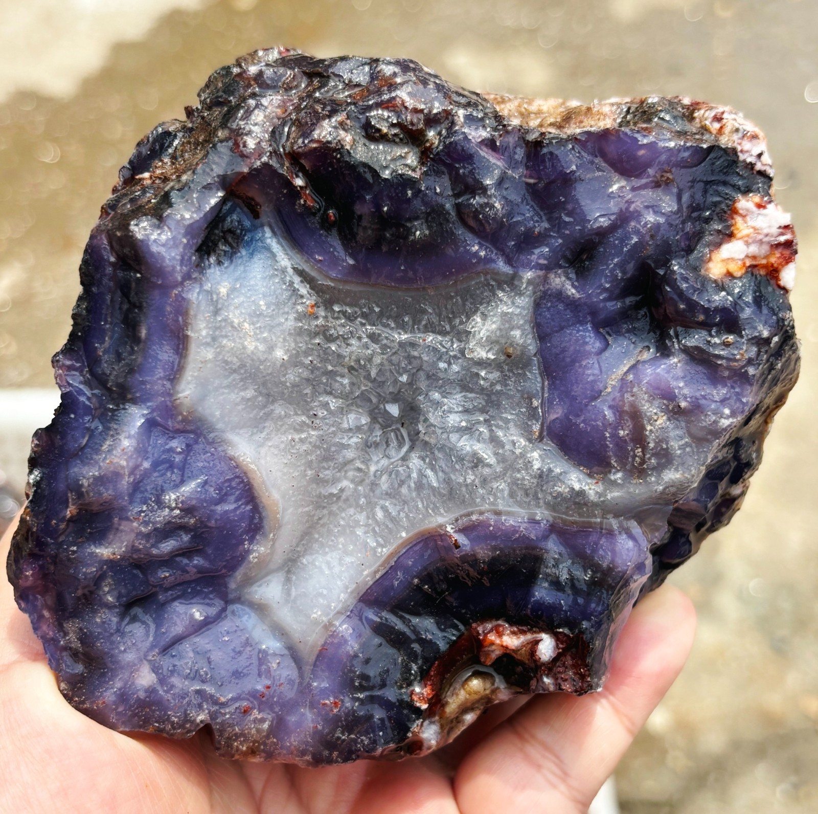 10kg Raw Natural Rare Blue Snowflake Flower Agate Rough Reiki Stone Healing