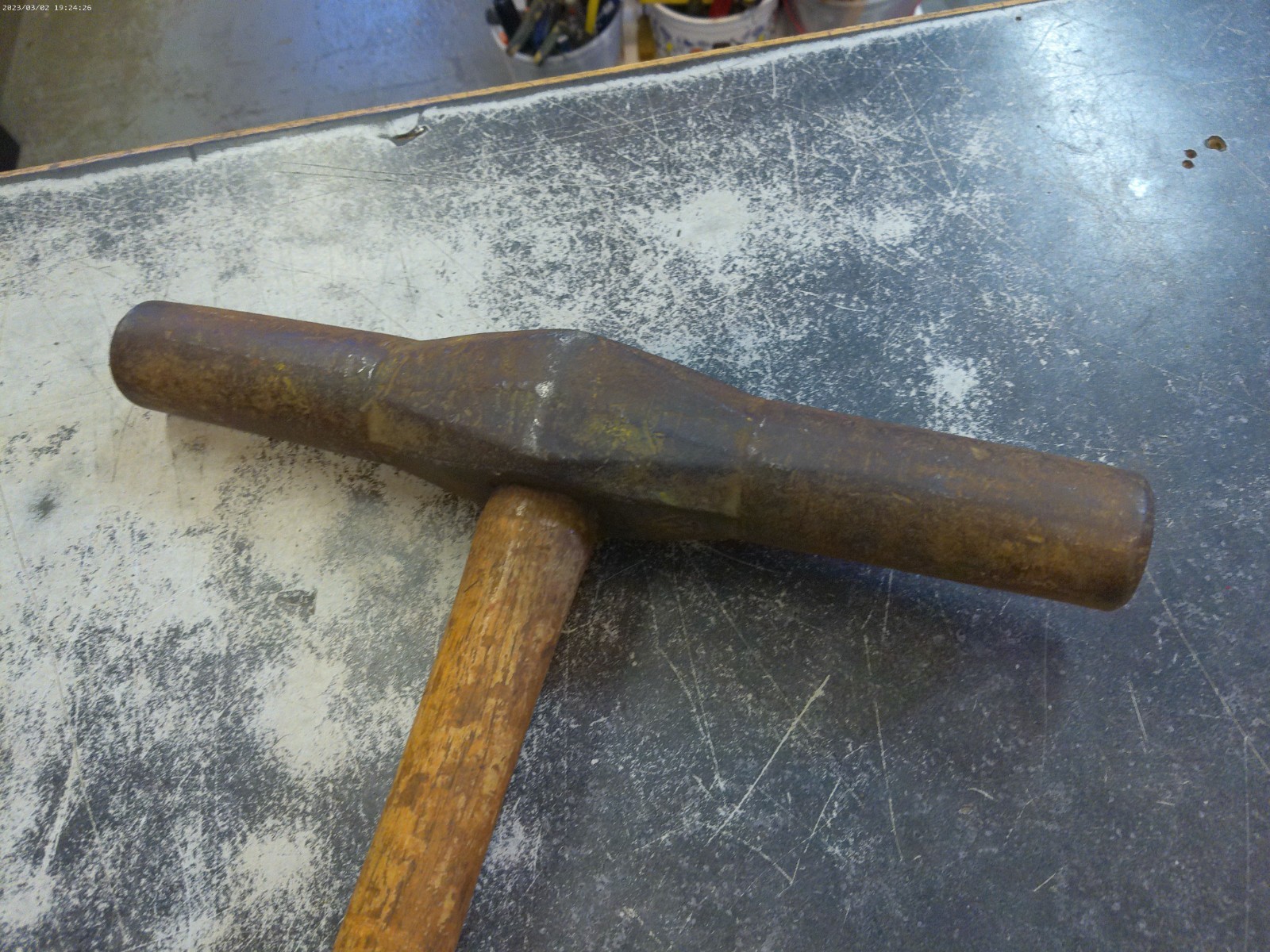 Vintage Northern Pacific Railroad Spike Sledgehammer Blacksmith 13.5\