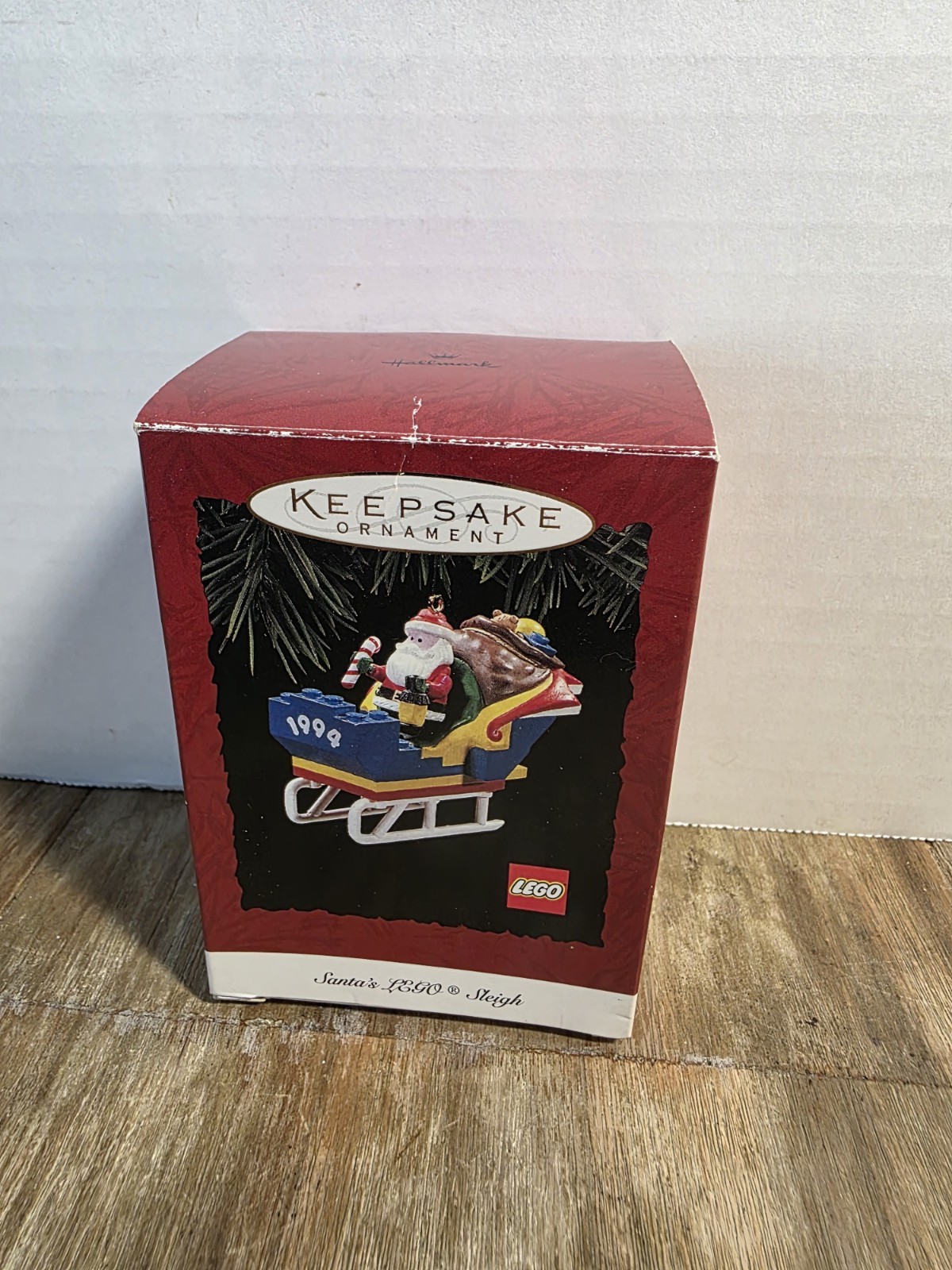 New 1994 Hallmark Keepsake Santa\'s Lego Sleigh Ornament