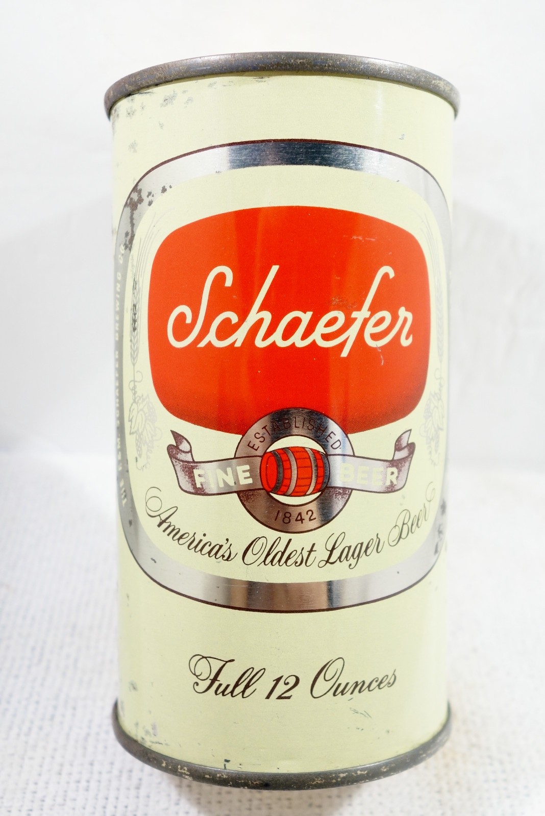 Schaefer Albany New York Flat Top Beer Can Bottom Opened #3