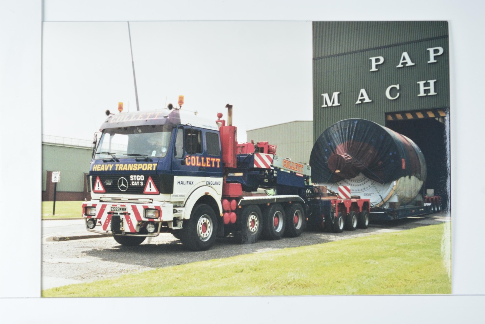 Collett Heavy Transport Mercedes Truck Lorry E593 Wmw Halifax England c1990s