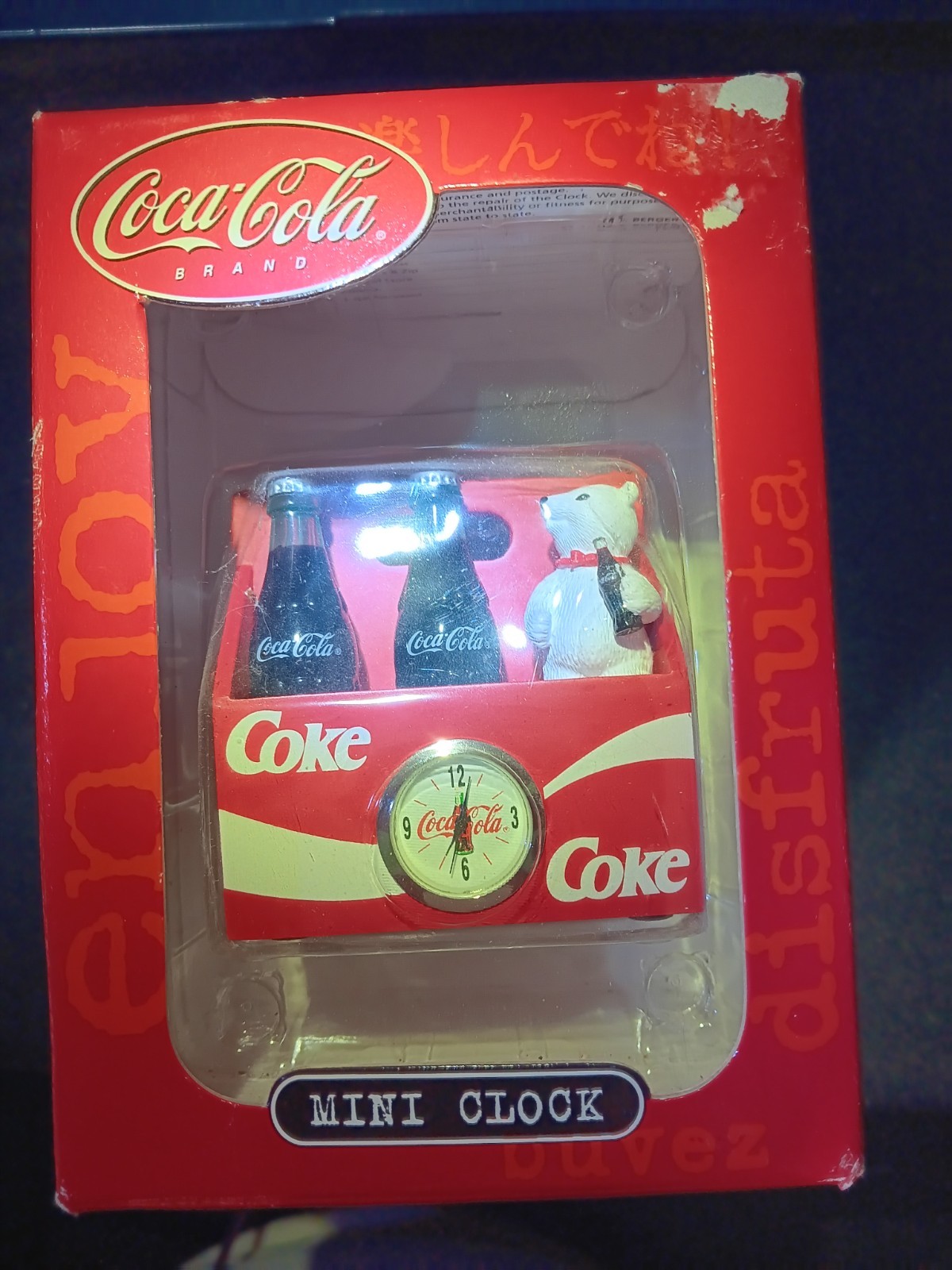 Vintage Coca-Cola Mini Clock