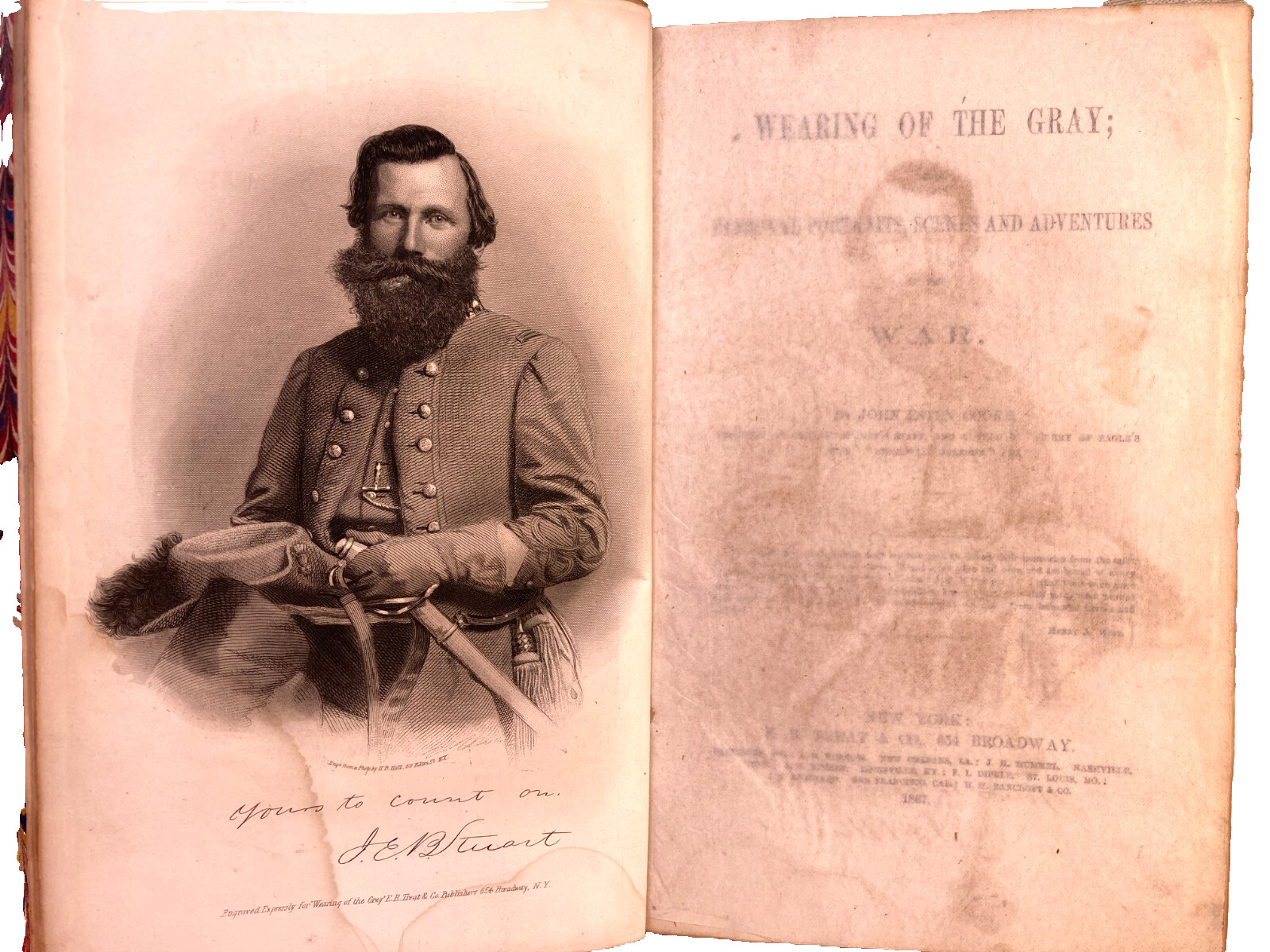 Wearing of the Gray Being Personal Portraits Scenes & Adventures of the War 1867