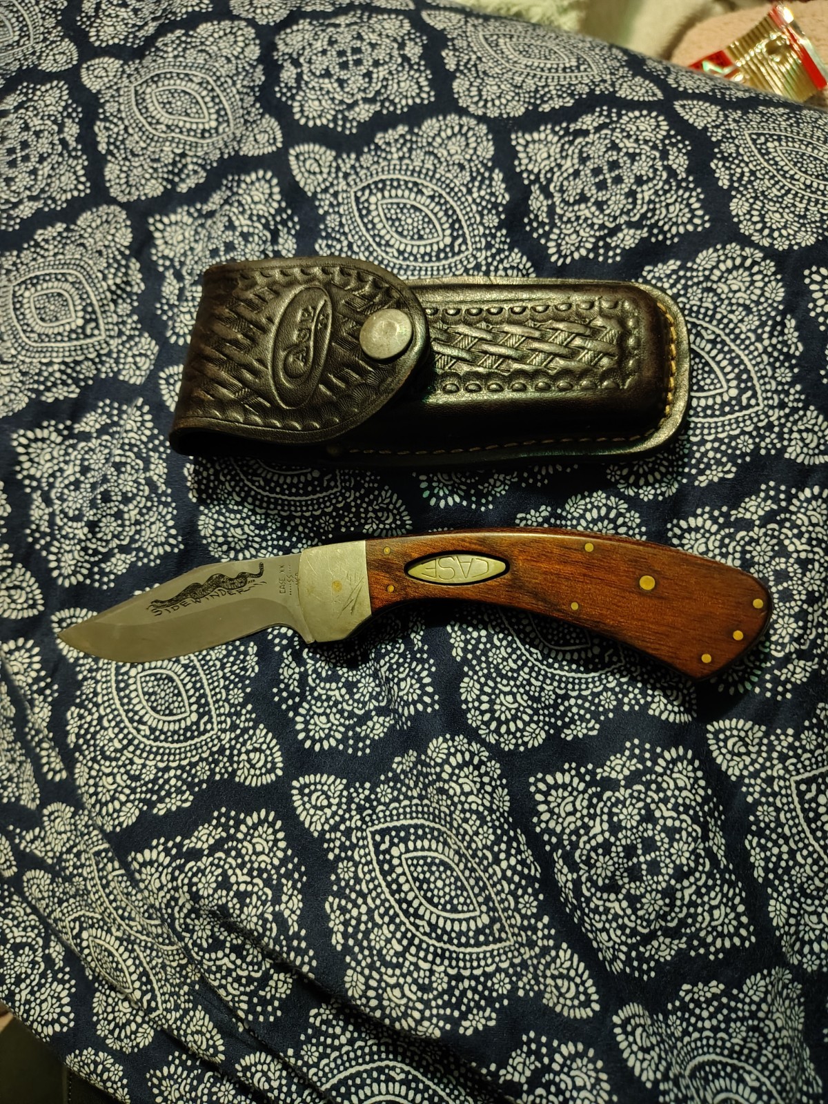 Vintage 1981 Case XX Sidewinder Knife Side Release Lockblade