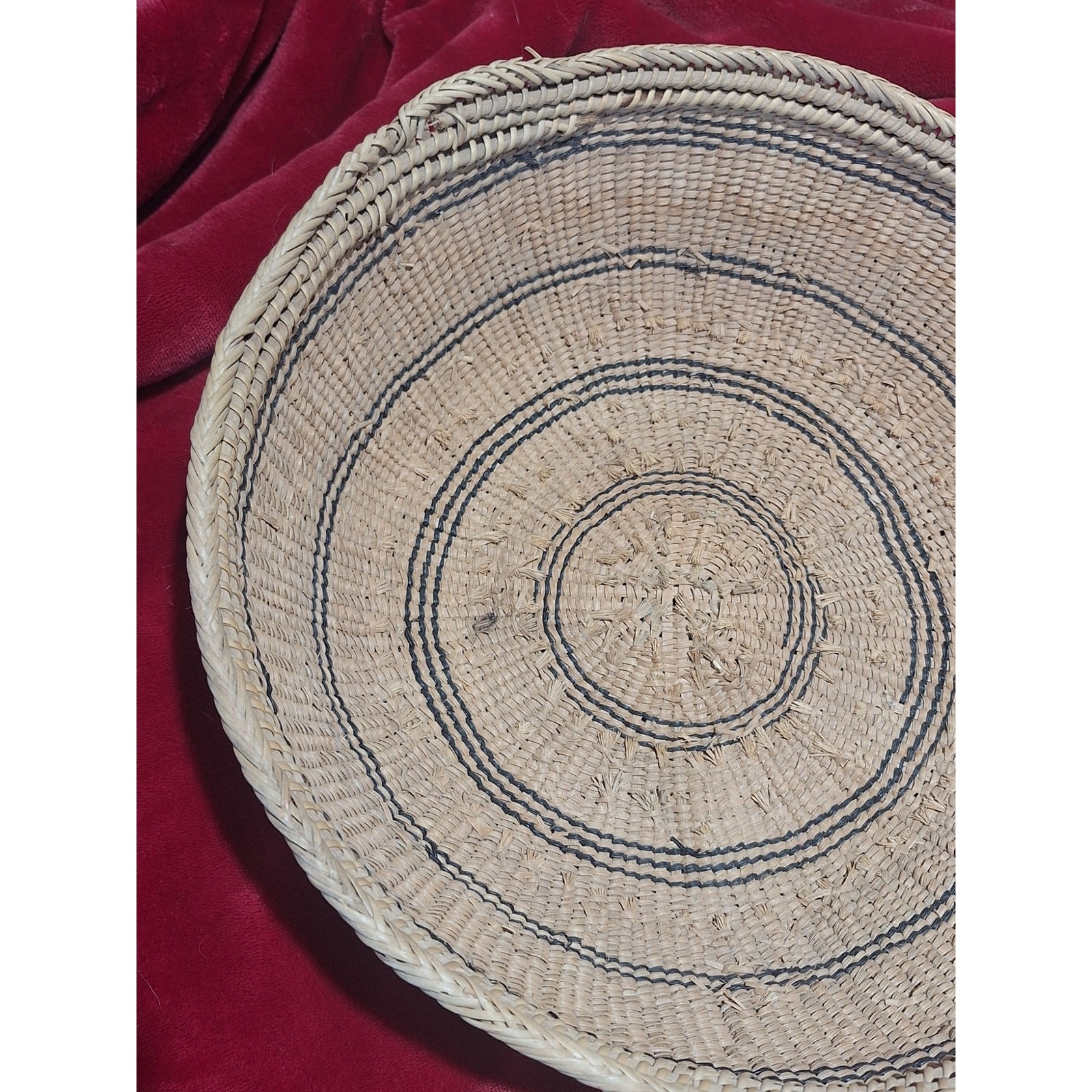 Vintage Indigenous Yanomami Amazonian Palm Fiber Basket Tray Brazil Handwoven 13 Vintage Indigenous Yanomami Amazonian Palm Fiber Basket Tray Brazil Handwoven 13