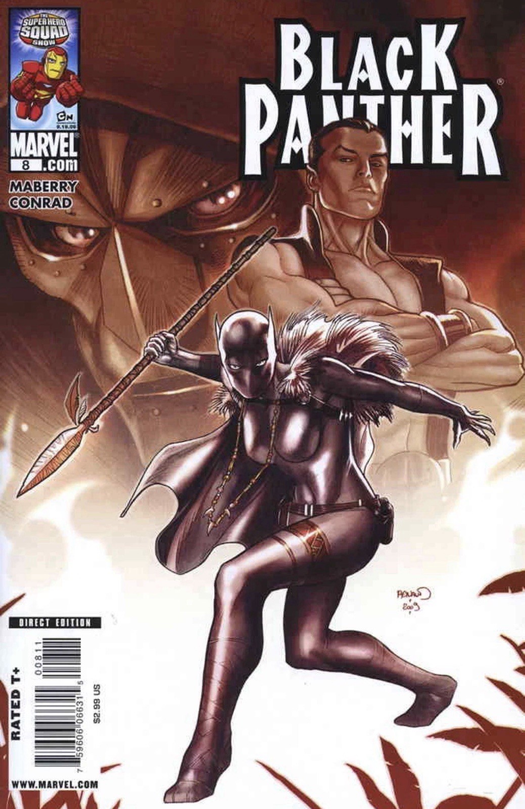 Black Panther #8 Paul Renaud Cover 1st ANEKA Marvel Comics 2009 DR DOOM NAMOR 🔑
