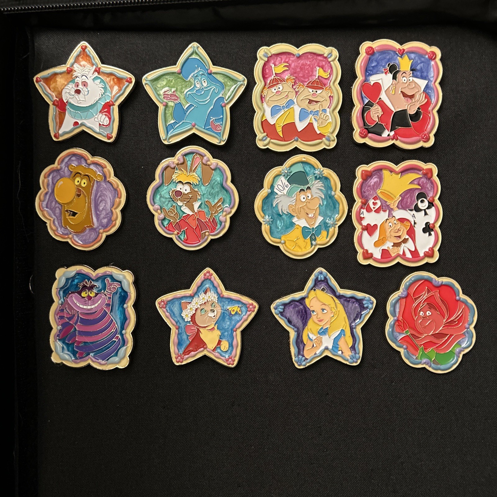 Disney D23 Expo WDI Alice in Wonderland Mystery Complete 12 Pin Set LE 400