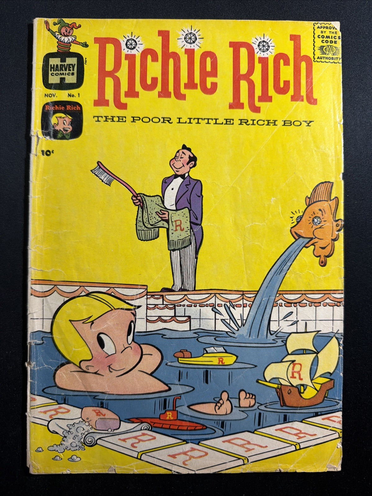 Richie Rich #1 1960 Harvey Publications 1st Print Little Dot Silver Age Good