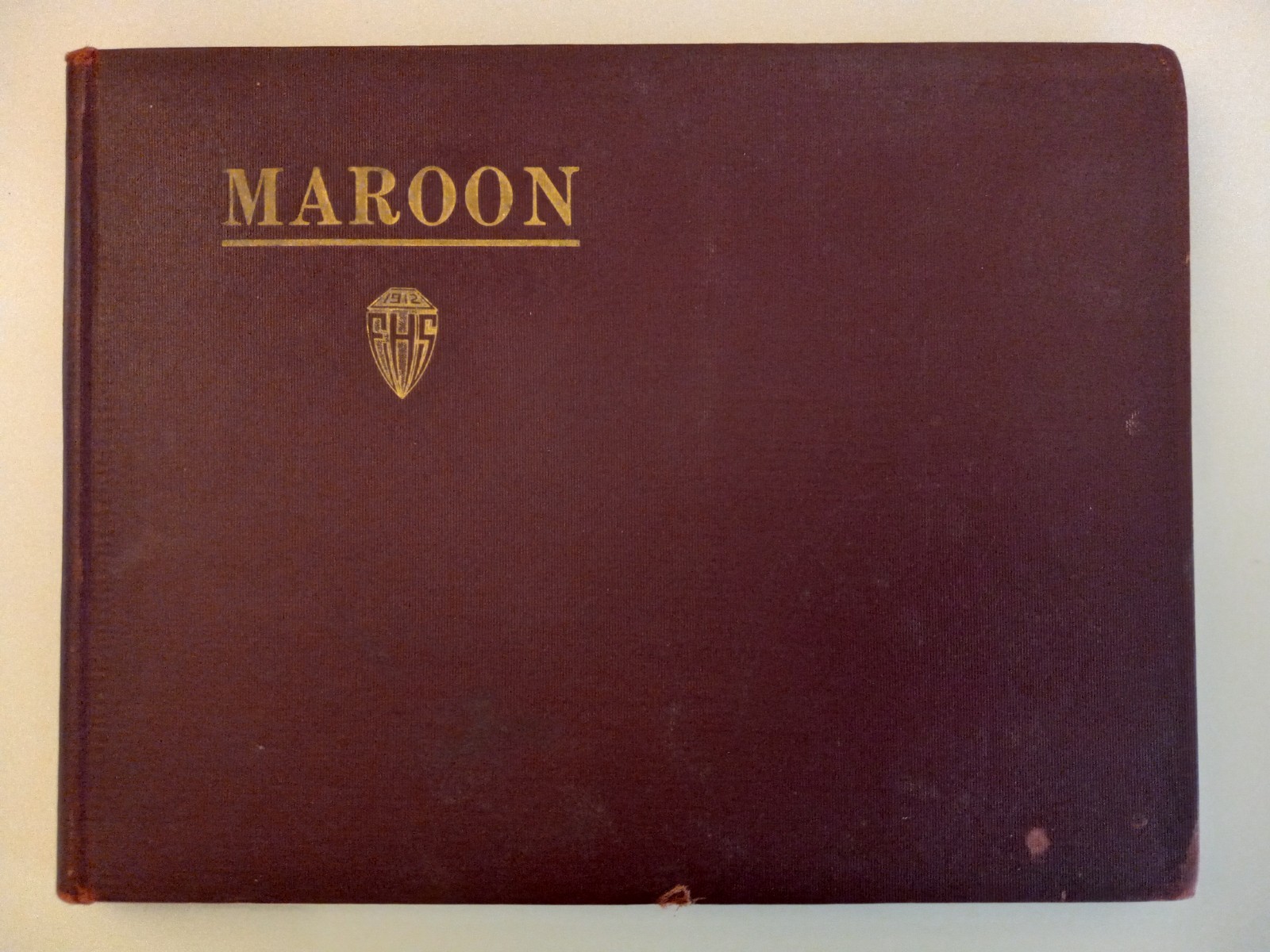 1912 Elgin High School Yearbook Maroon Illinois IL Chicago