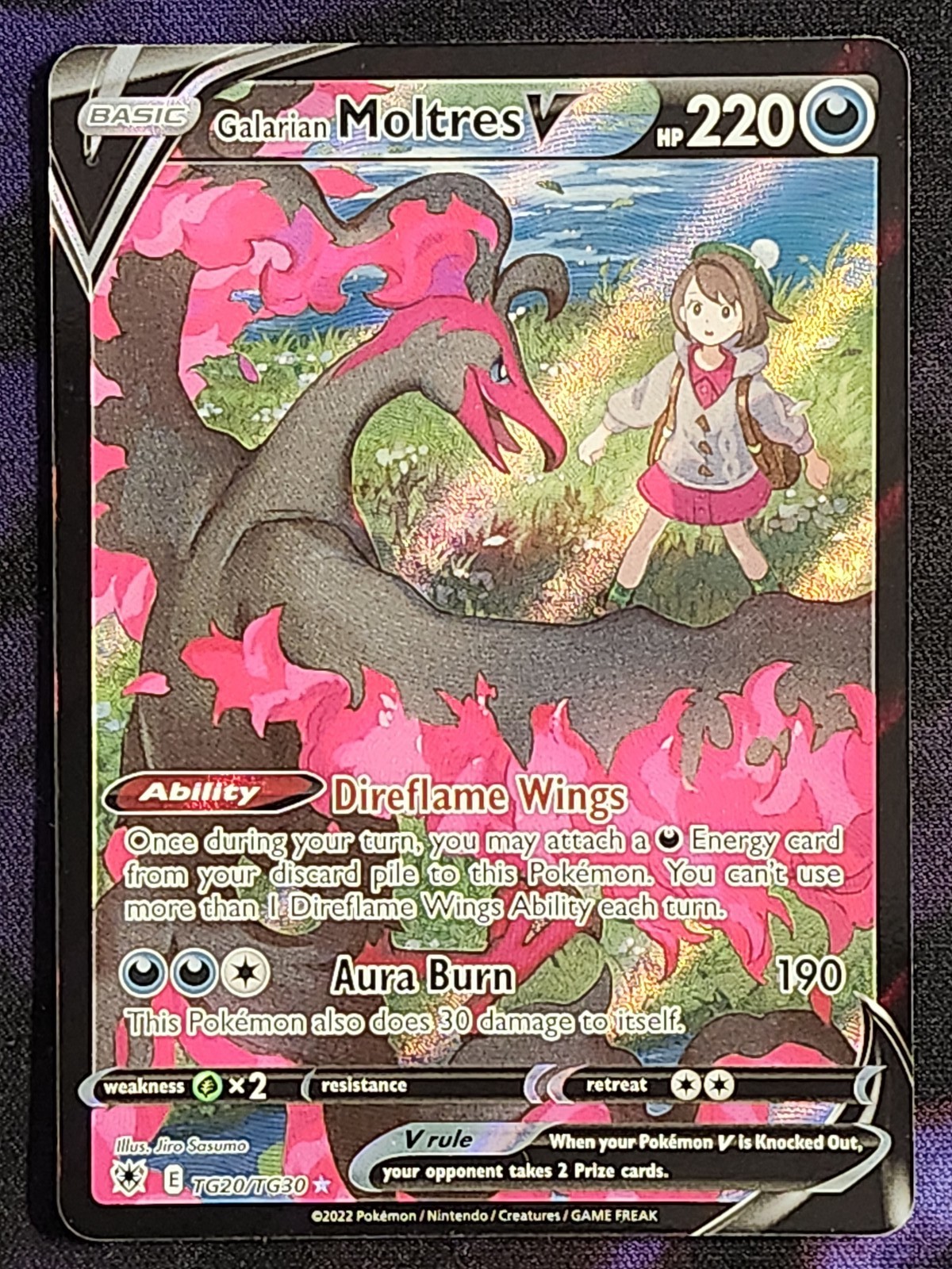 Pokemon Galarian Moltres V TG20/TG30 BSP