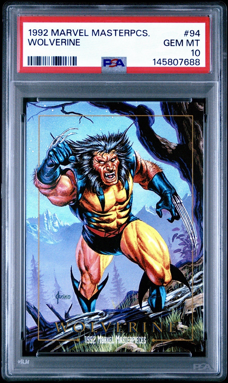 1992 Marvel Masterpieces Wolverine #94 PSA 10 Gem Mint