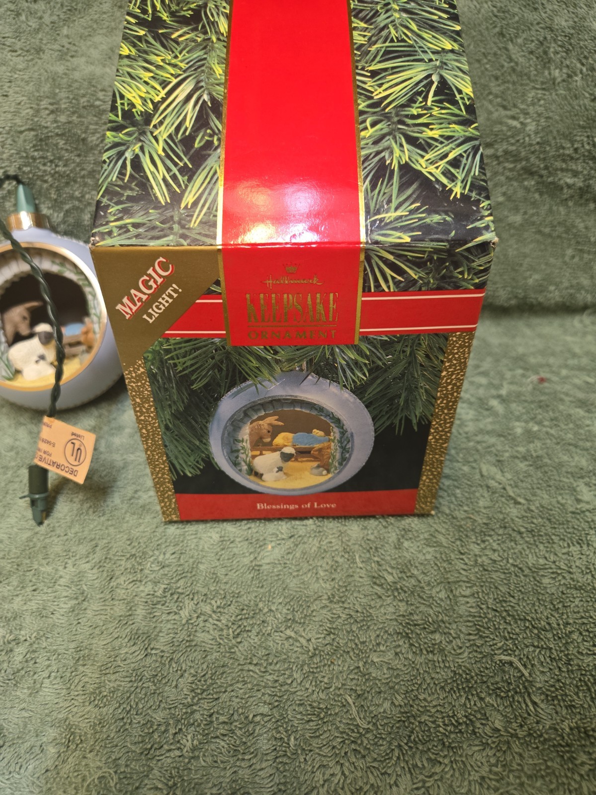 Hallmark Keepsake Ornament Magic Light Blessings of Love 1990 Rare Beautiful 🔥