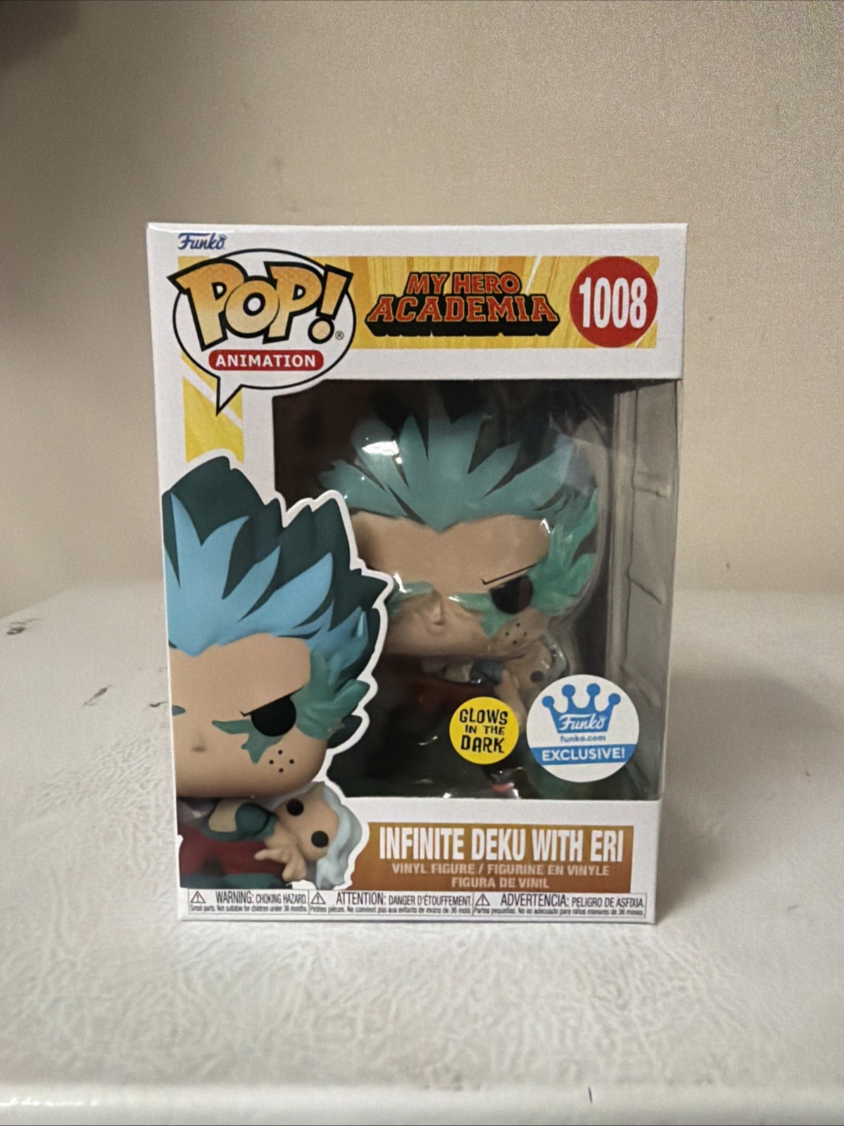 🔥 Funko Pop Infinite Deku with Eri GLOW #1008 GITD Funko Shop Exclusive IN HAND
