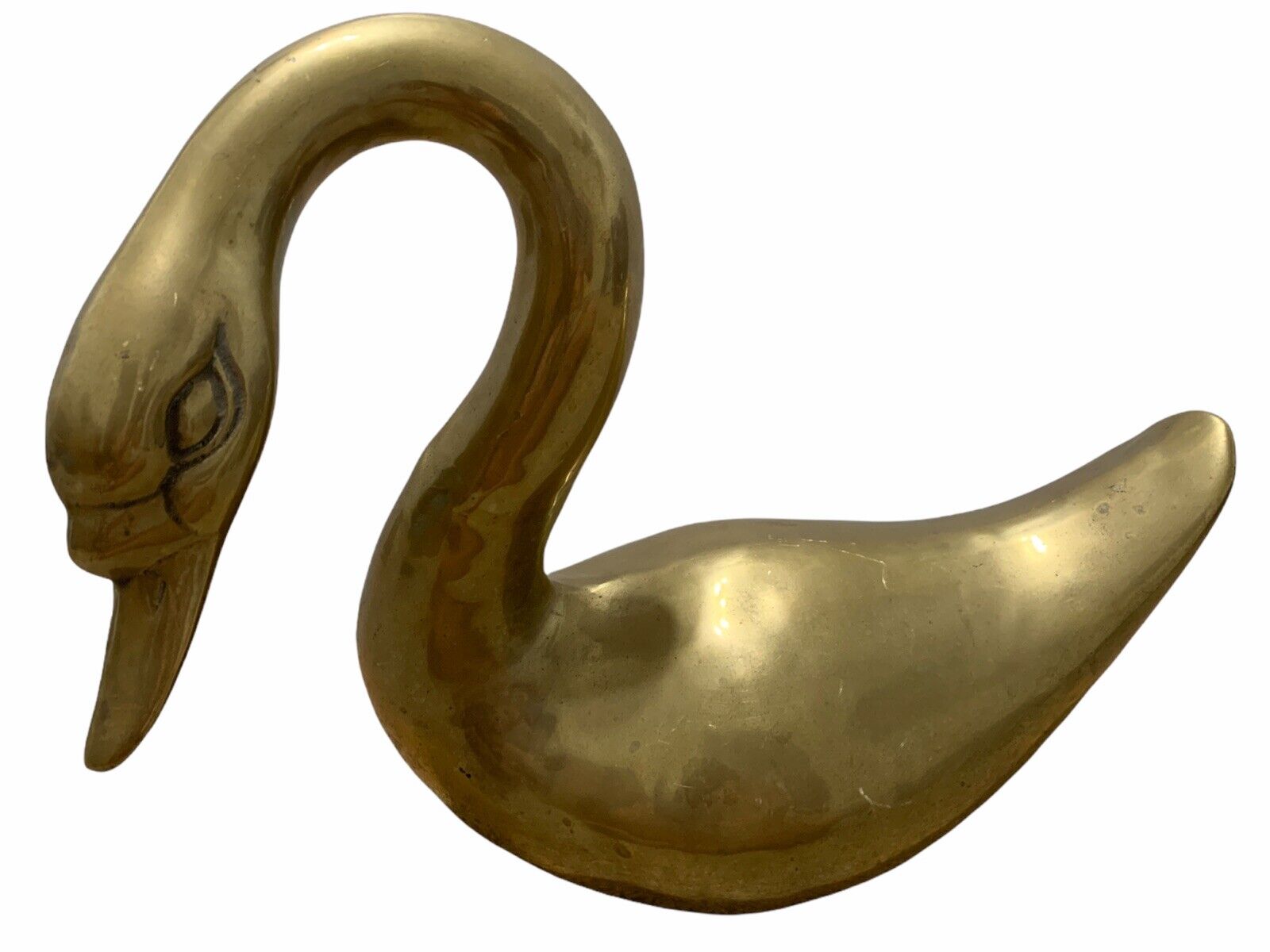 Vintage Metal Brass Golden Goose Laying Large RARE 16” Height 18” Width
