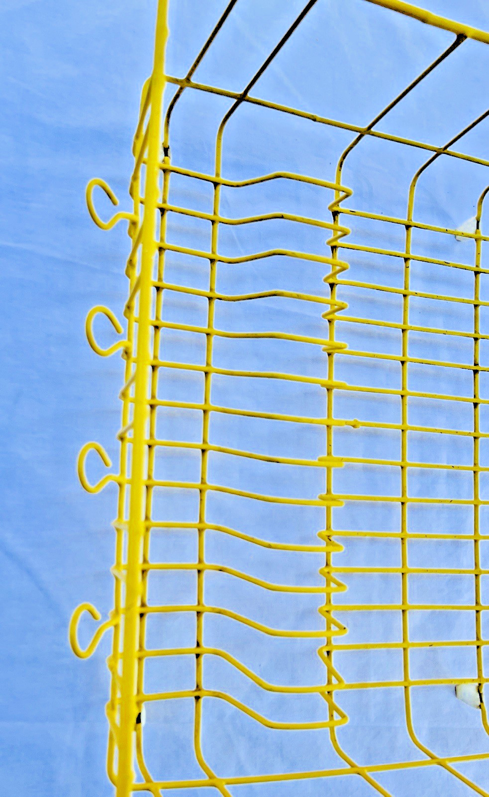 Vtg MCM Oversized Farm Yellow Rubbermaid Dish Drainer Coated Wire Drying Rack