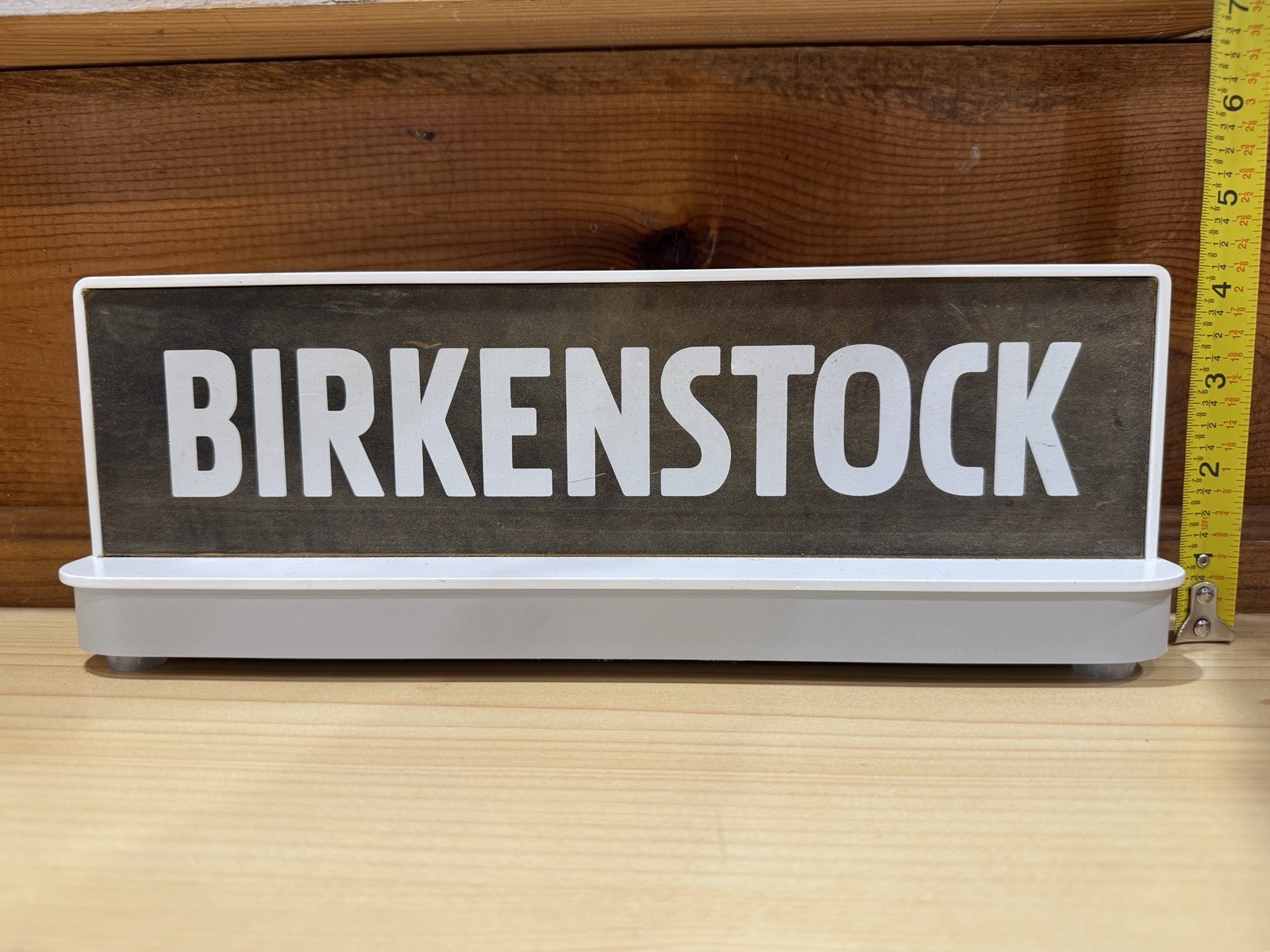 Birkenstock Retail Shoe Double Sides Display Sign, 3 Lbs Solid & Heavy 12x3x4