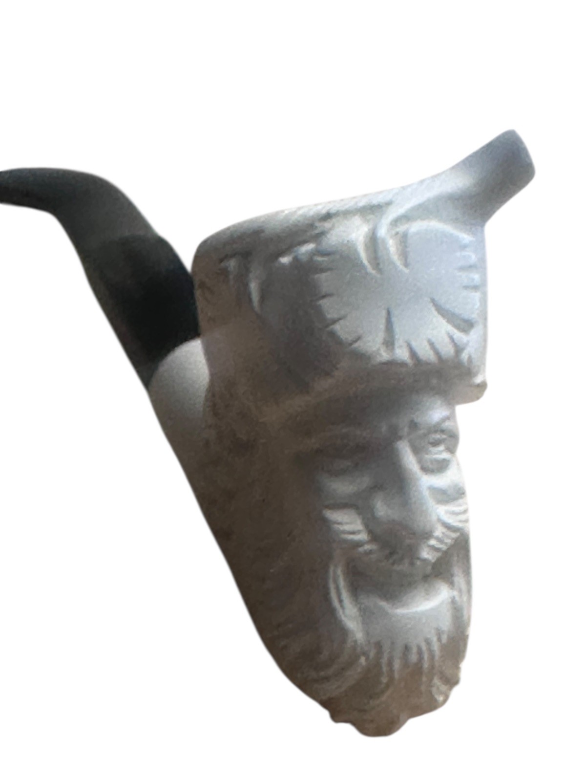 1950s Master Carved Block Meerschaum Pipe – Ihsan Girgin Ottoman Head NOS