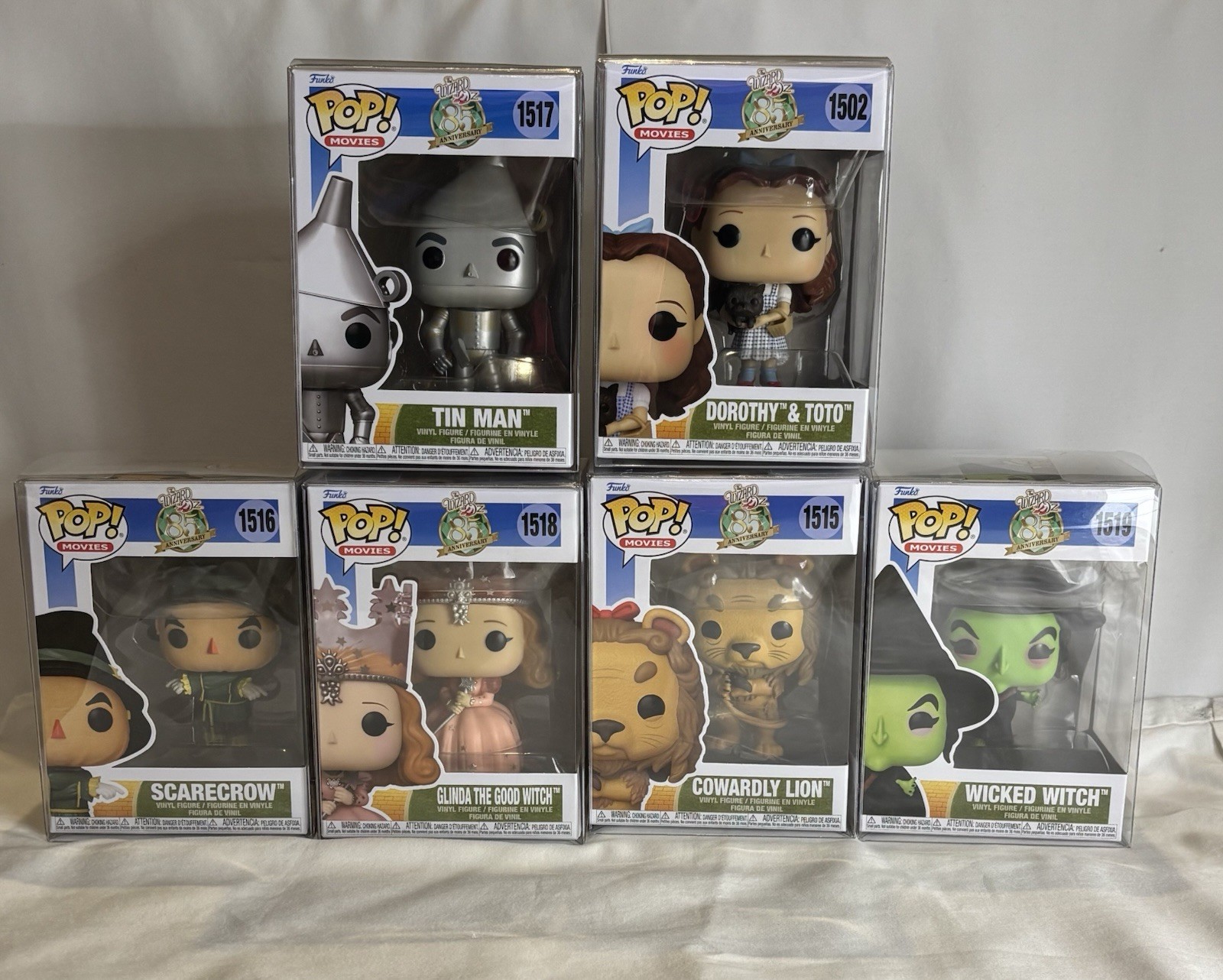 Funko Wizard of Oz 85th Anniversary Bundle - Set Of 6 - w Protectors