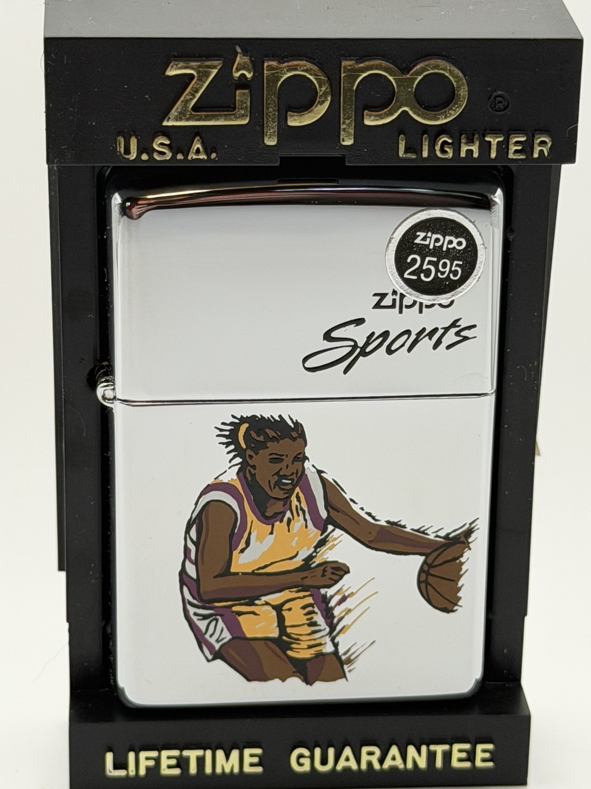 Vintage 1998 Women’s Basketball Sports Series HP Chrome Zippo Lighter New B10
