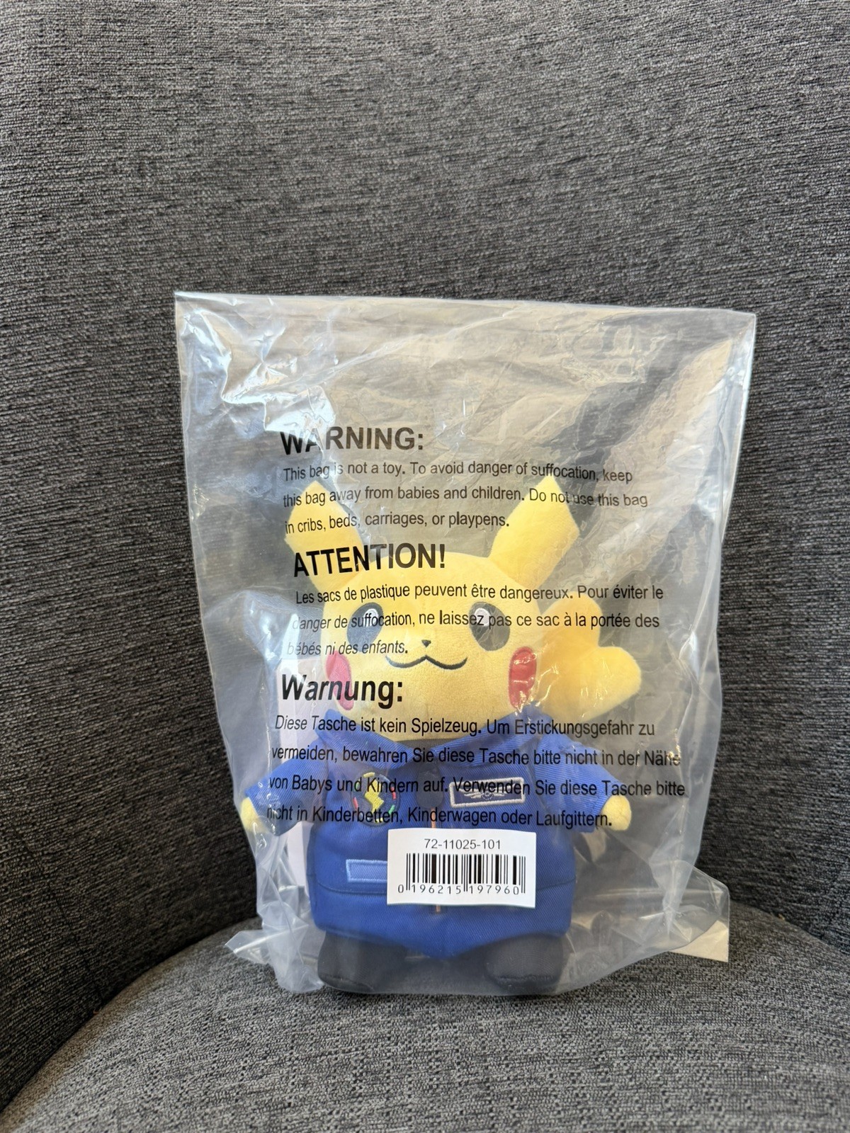 Pokemon Center x ESA: Astronaut Pikachu Female Plush Blue Suit- New Sealed HTF ✅