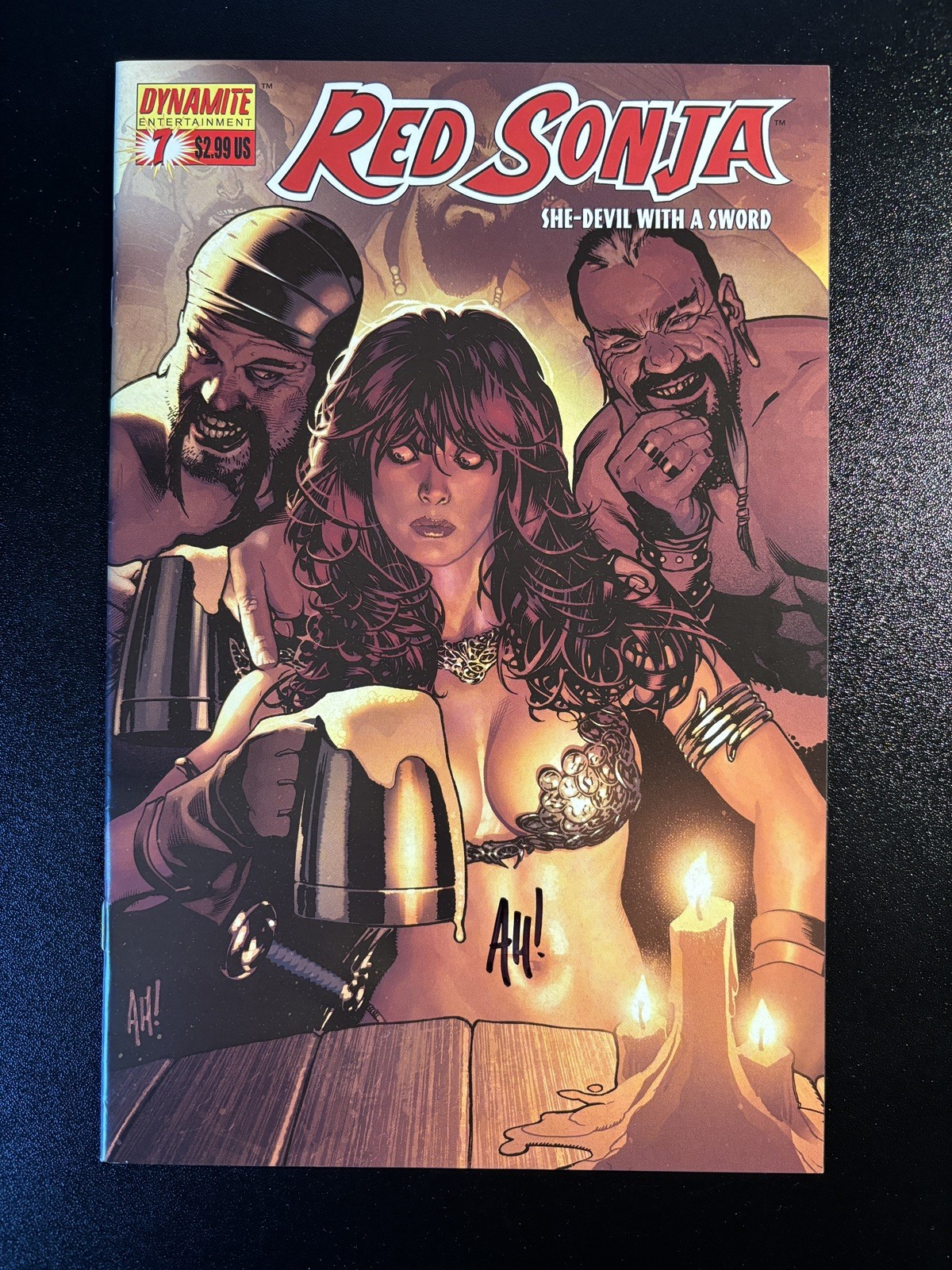 2005 RED SONJA #7 Variant Cover Adam Hughes Auto VIRGIN SIGNED 