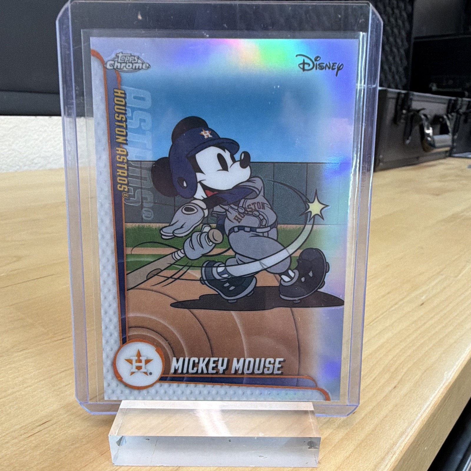 Topps 2025 Topps Chrome Disney x MLB Mickey Mouse Houston Astros Card MLBA-8