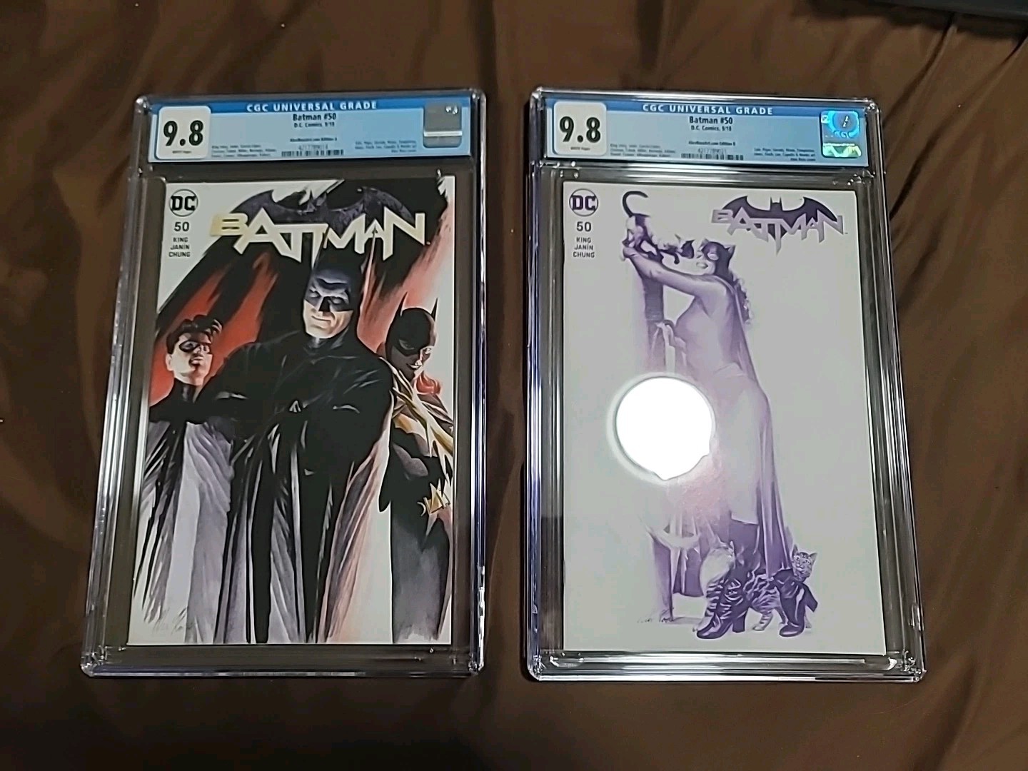 BATMAN #50 ALEX ROSS VARIANT CGC9.8 A& B COVERS BATMAN #50 ALEX ROSS VARIANT CGC9.8 A& B COVERS
