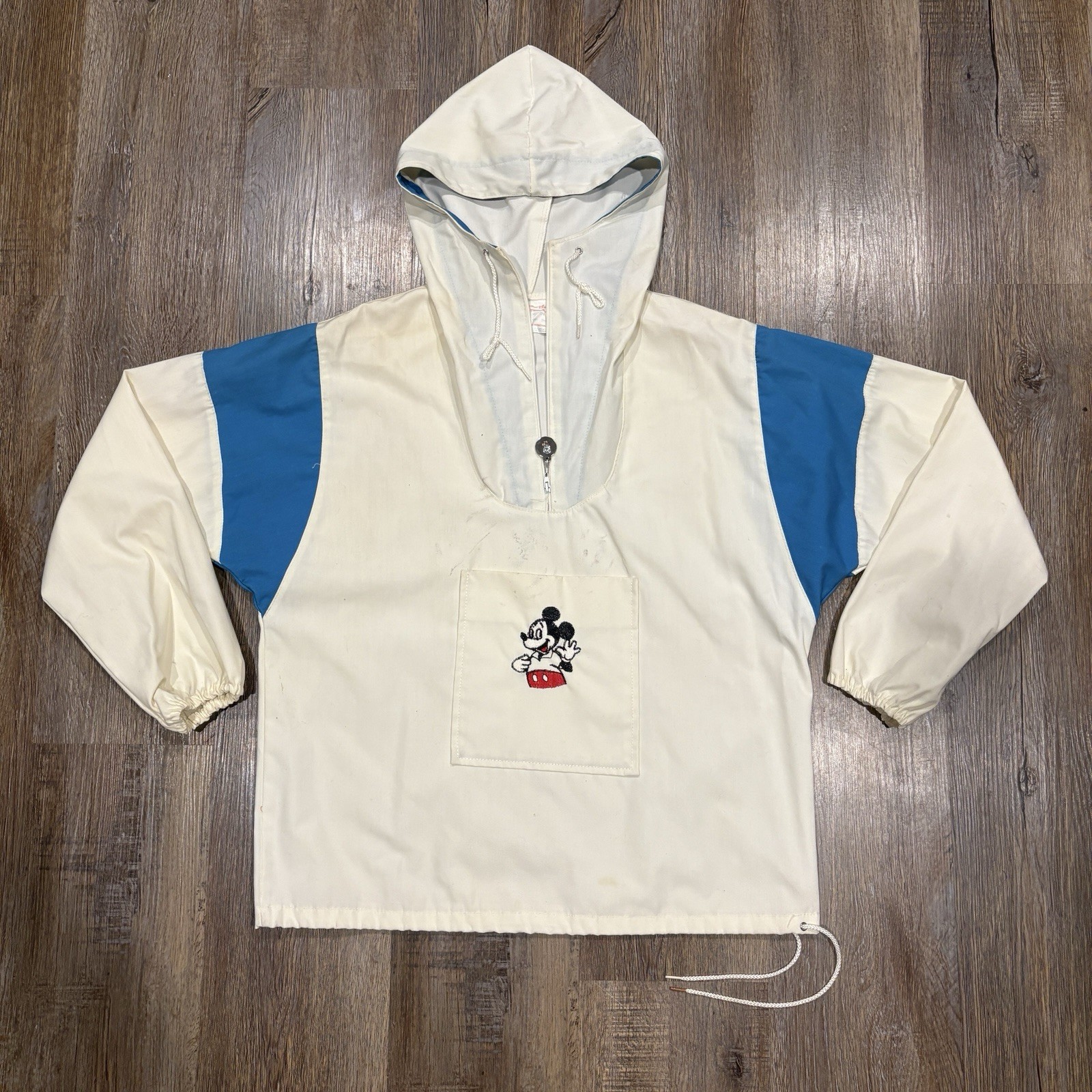 VTG 1970s Walt Disney Productions Mickey Mouse Lightweight Windbreaker Jacket M