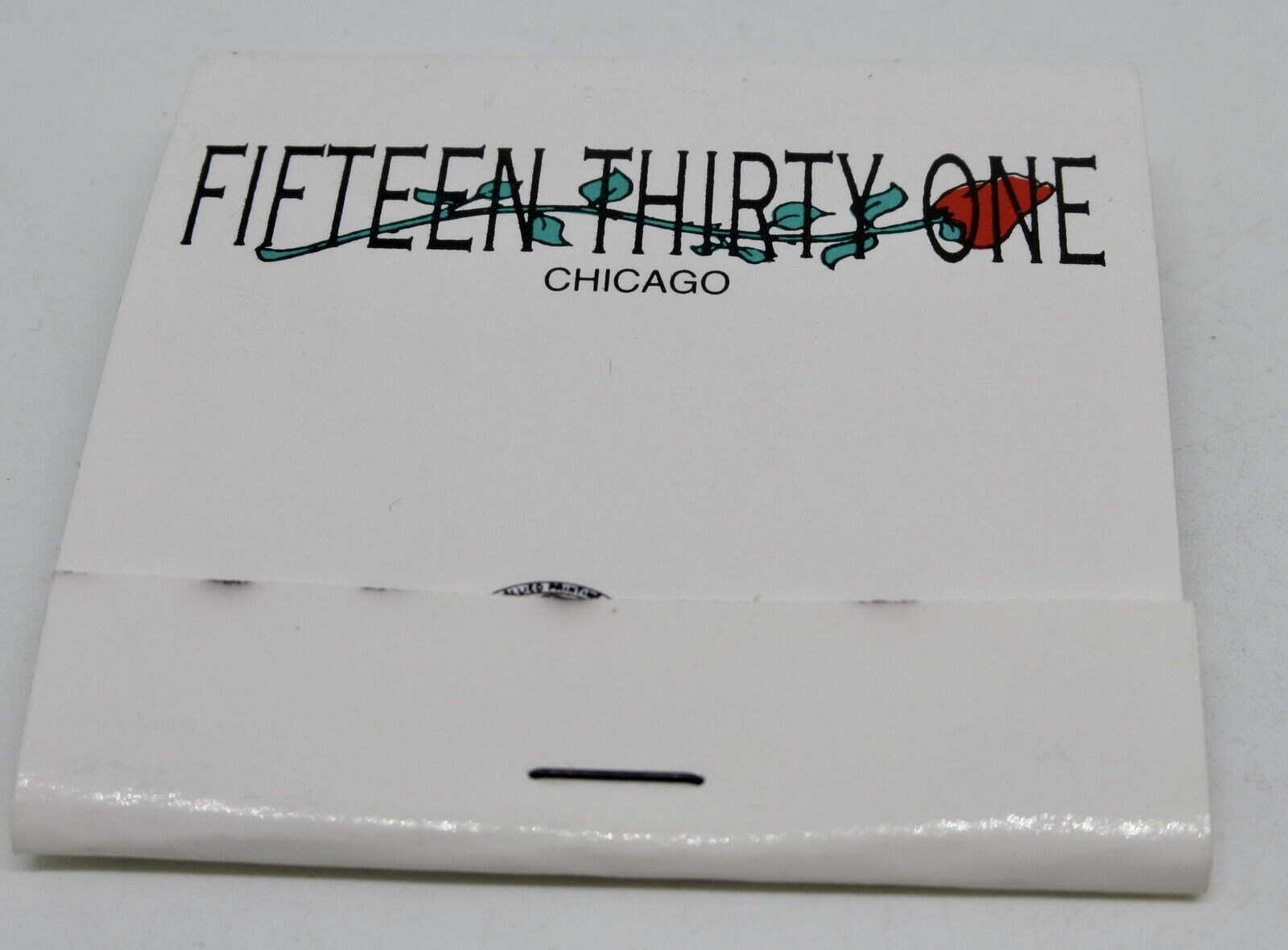 Fifteen Thirty One Club 1531 N. Kingsbury St Chicago Illinois FULL Matchbook