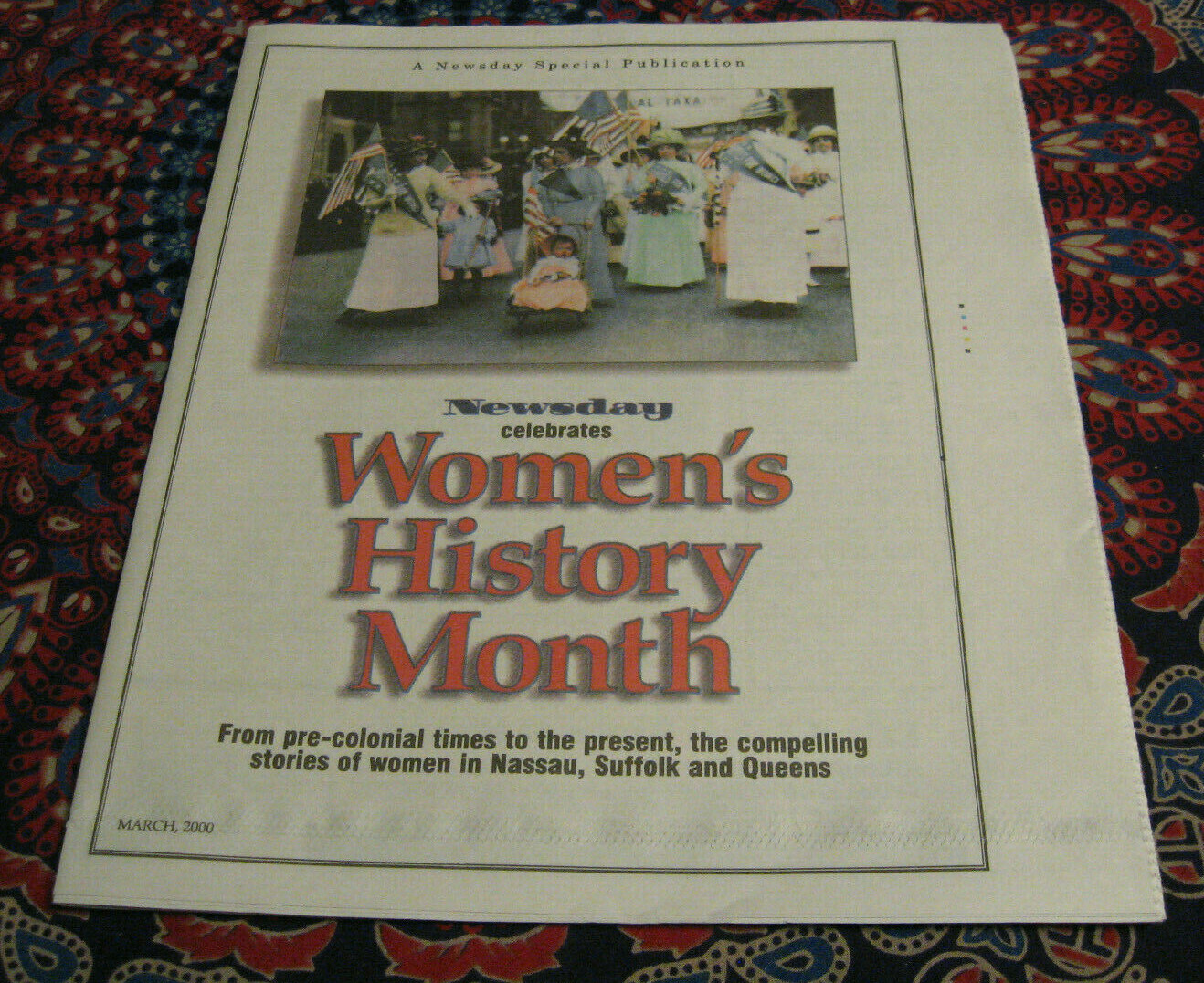 NEWSDAY NEW YORK - INSERT MAGAZINE - WOMEN\'S HISTORY MONTH - MARCH 2000