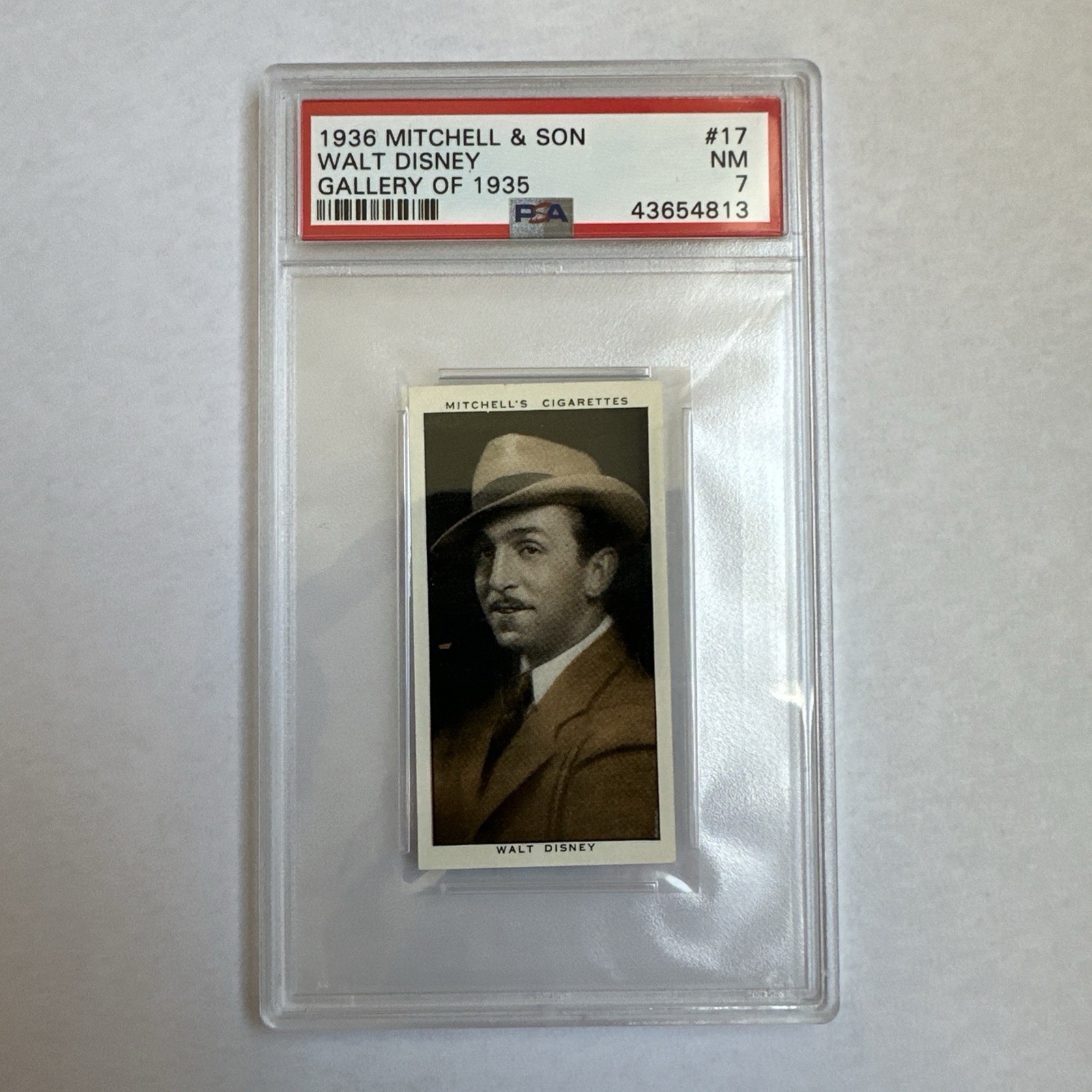 Walt Disney 1936 Mitchell & Son PSA 7 NM Mickey Mouse World Disneyland RARE card
