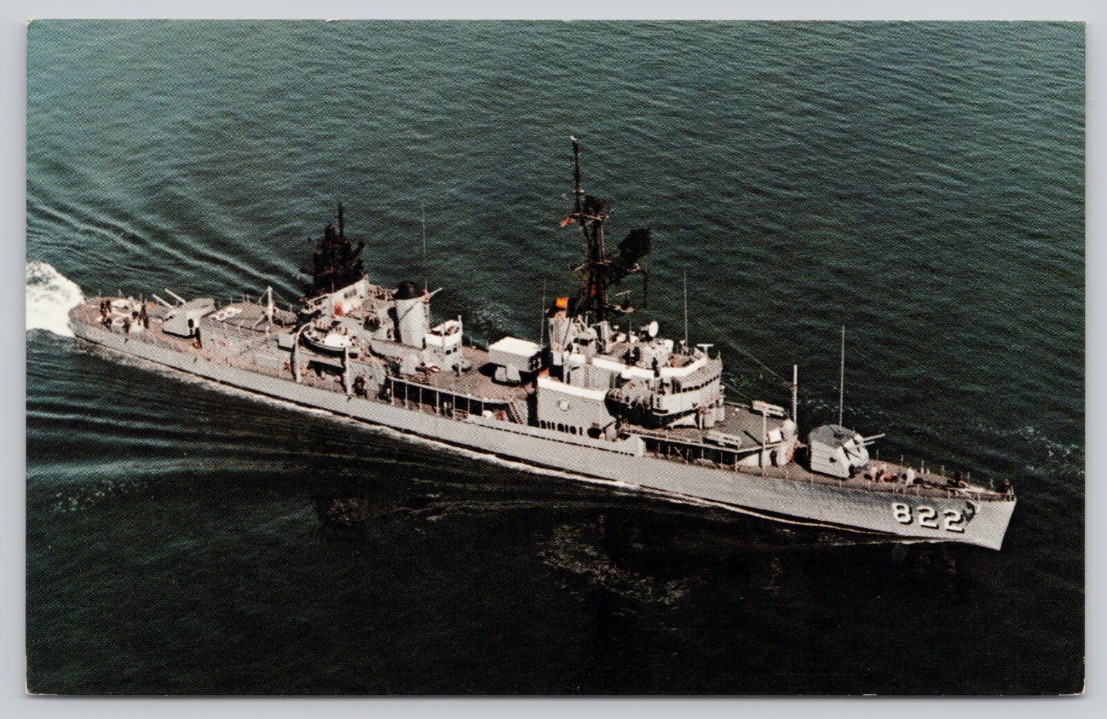 U.S.S. Robert H. McCard DD-822 Atlantic Fleet Norfolk Virginia Postcard