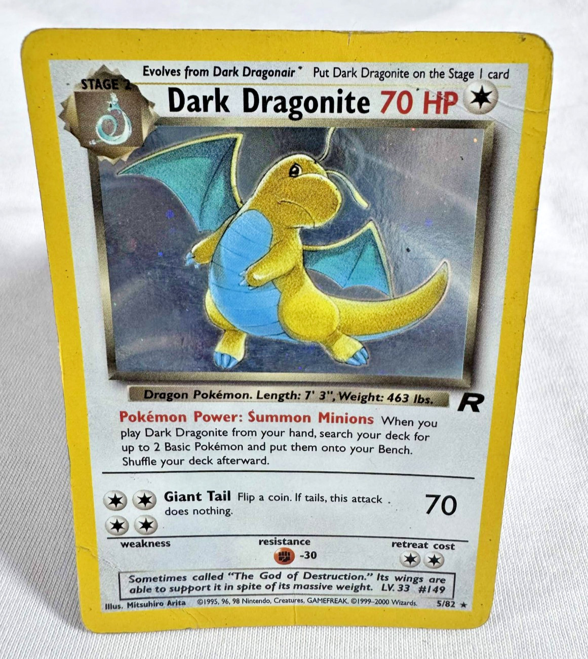 Pokemon TCG - Dark Dragonite - Team Rocket - 5/82 - Rare Holo