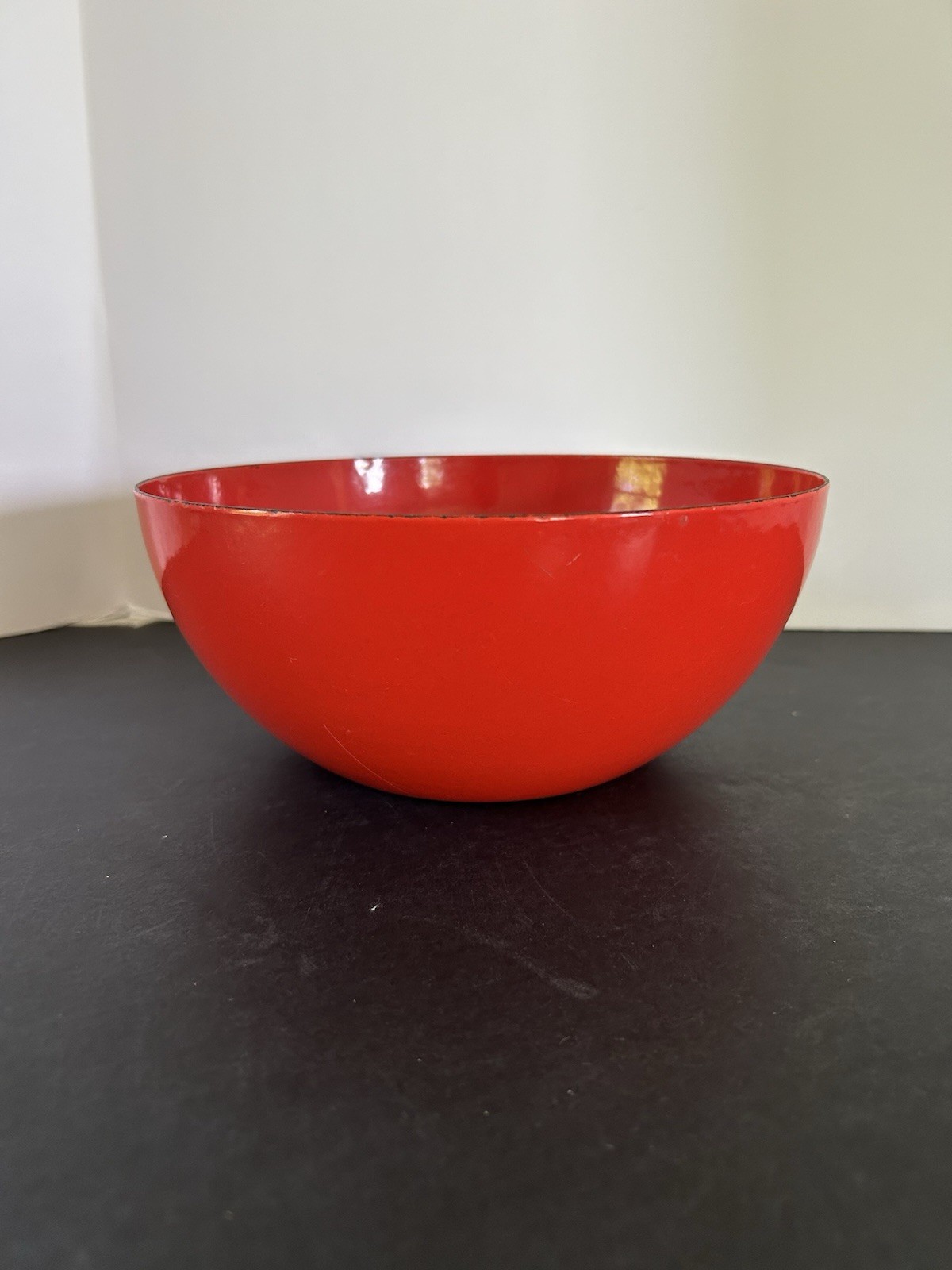 VTG Kaj Franck Finel Red Enamel Serving Bowl 8\