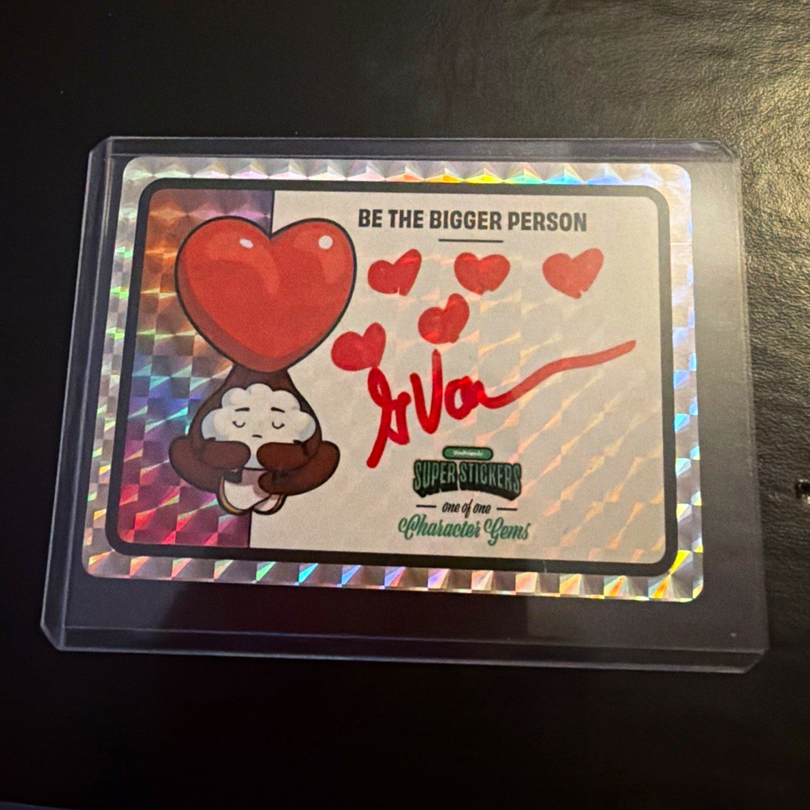 VeeFriends Super Stickers Character Gems Be the Bigger Person 1/1 Auto