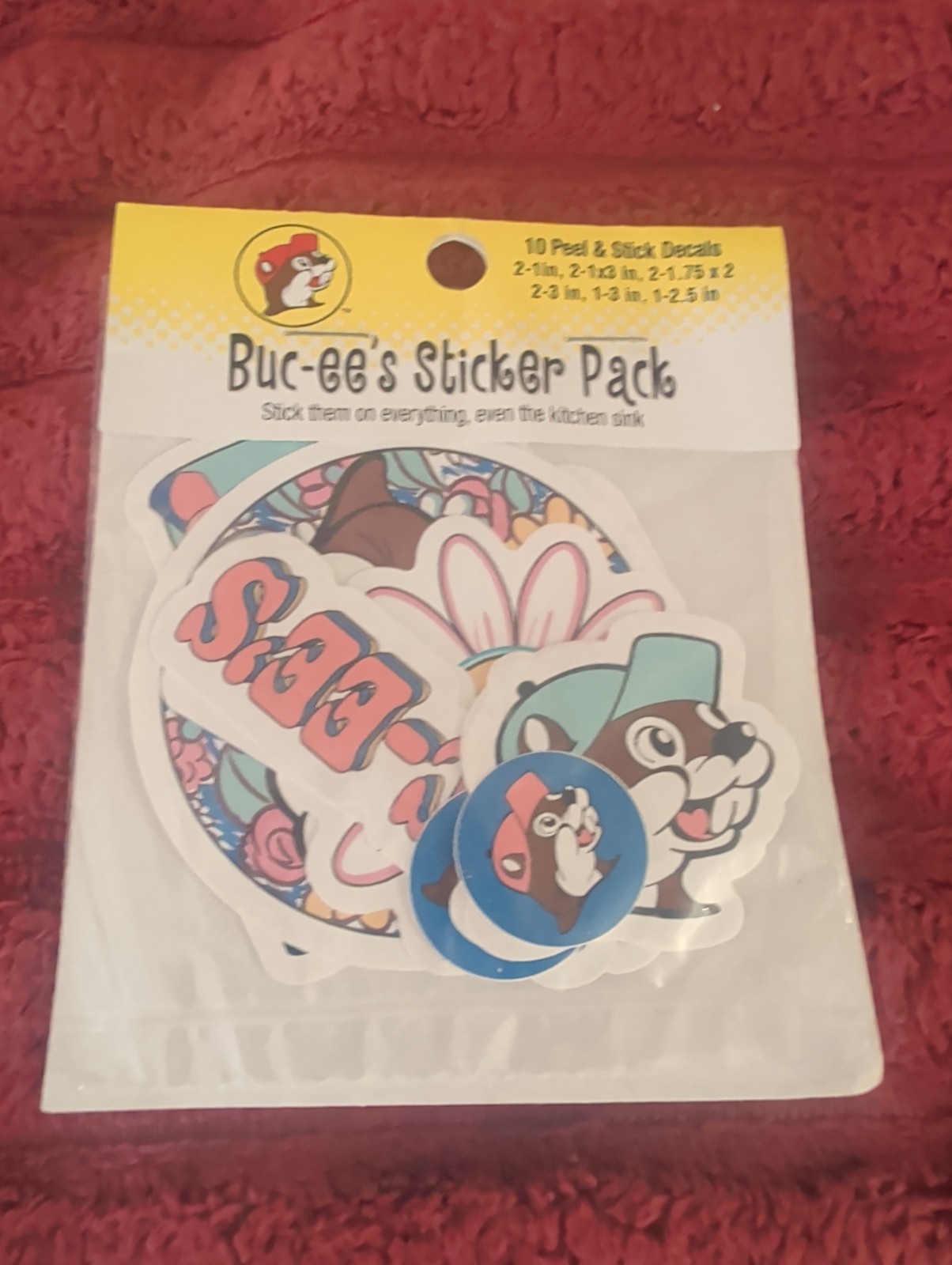 Buc ee's sticker Pack Of 10