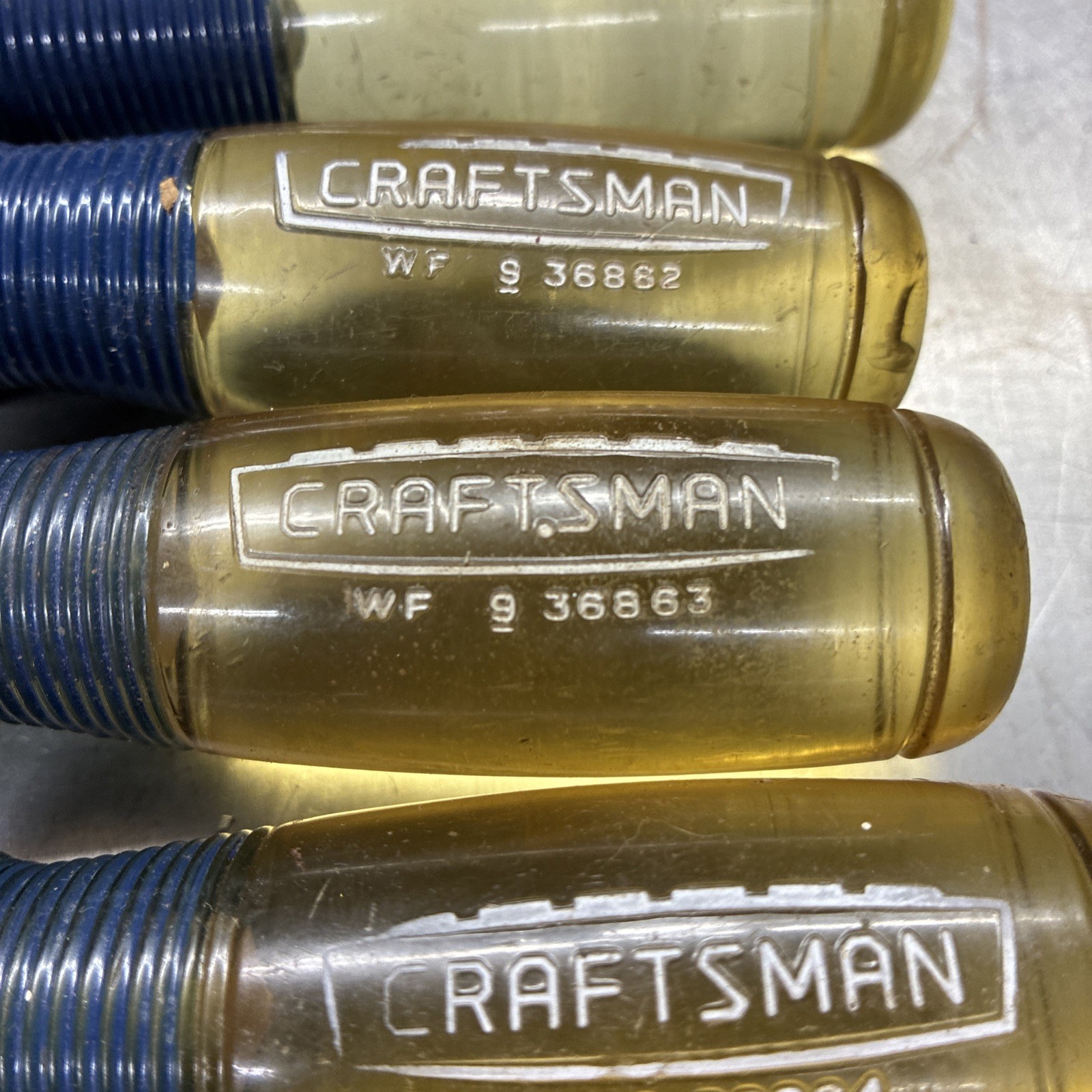 VINTAGE 4 PC CRAFTSMAN CHISEL SET CROWN HANDLES