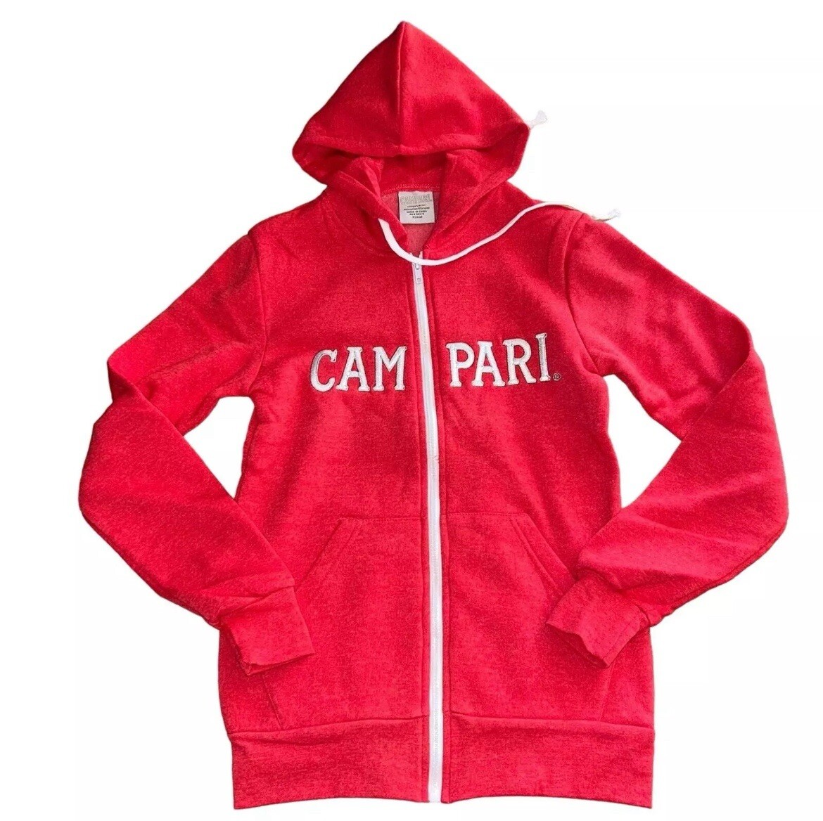 Campari Full Zip Up Red Hooded Sweatshirt Hoodie *BRAND NEW* (Size X-small)