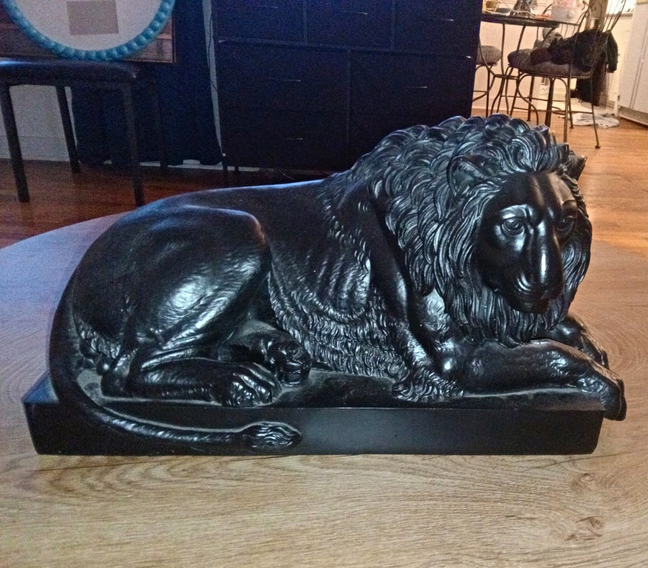 Black Lion Mini Sculpture