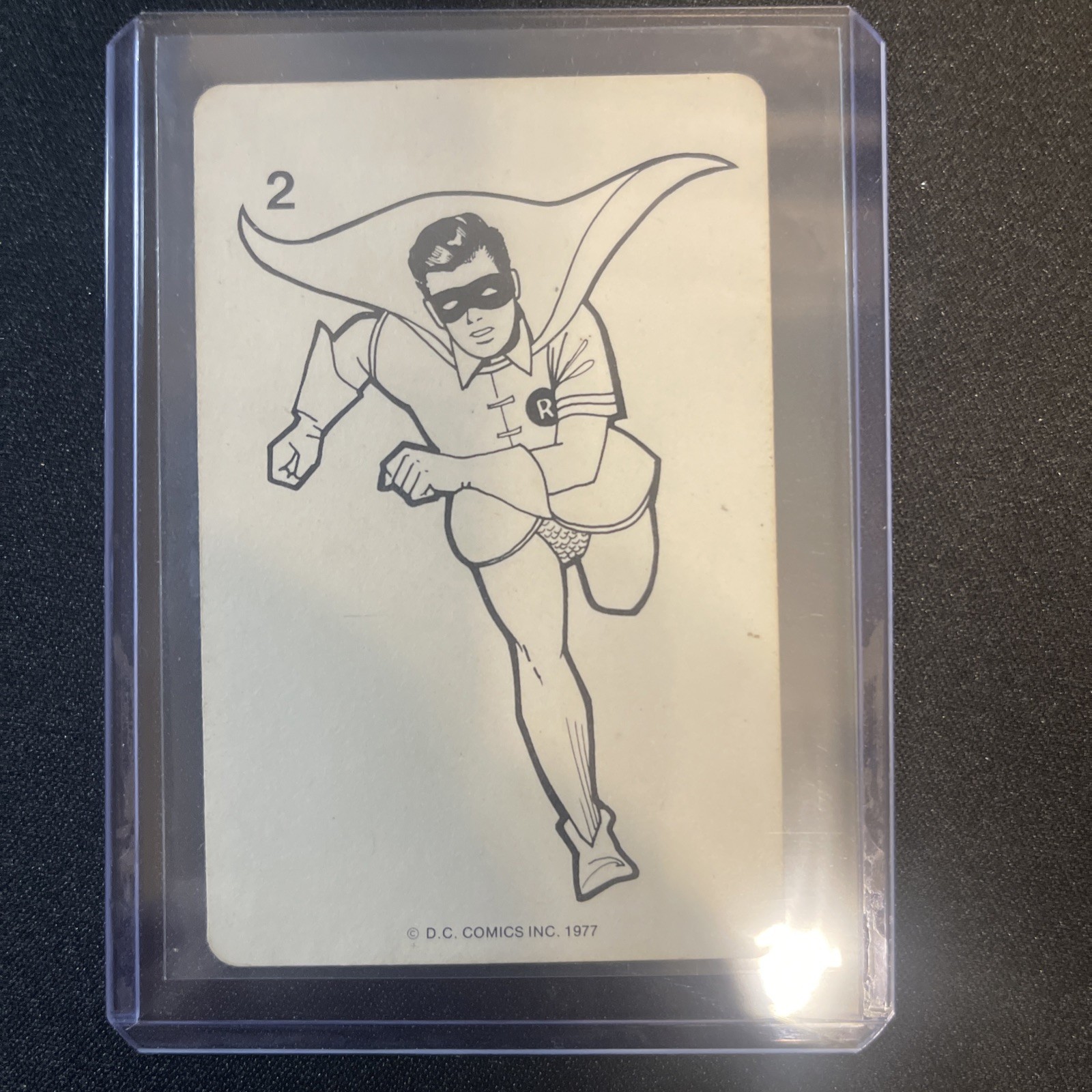 Vintage 1977 DC Comics Russell Game Co Batman Singles Robin #2 Superman Back