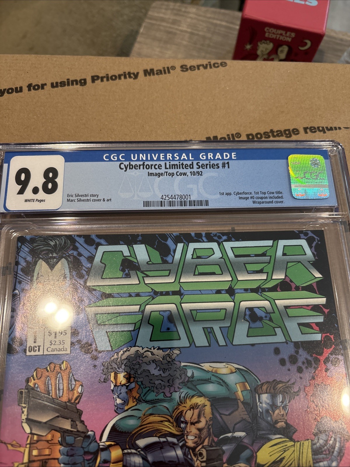 Cyberforce Limited Series #1 CGC 9.8 Wrap Cover Image Comic \'92