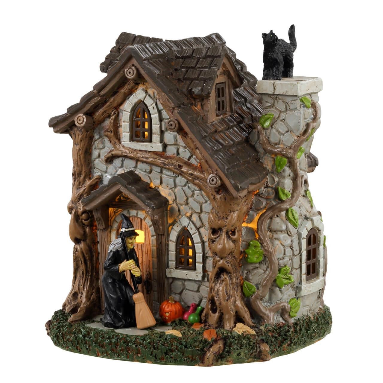 Lemax Spooky Town Haunted House Witch Halloween Village Wandas Cottage 34079