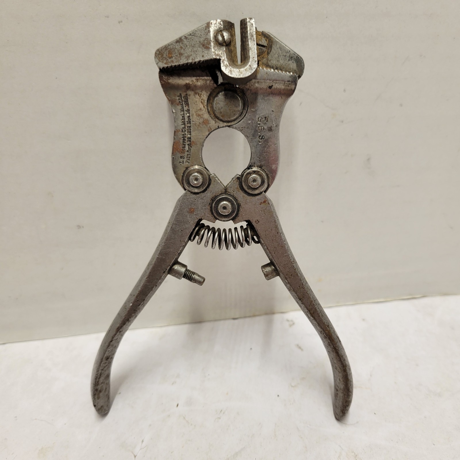 Antique L.S. Starrett Nippers Wire Original Tool Antique L.S. Starrett Nippers Wire Original Tool
