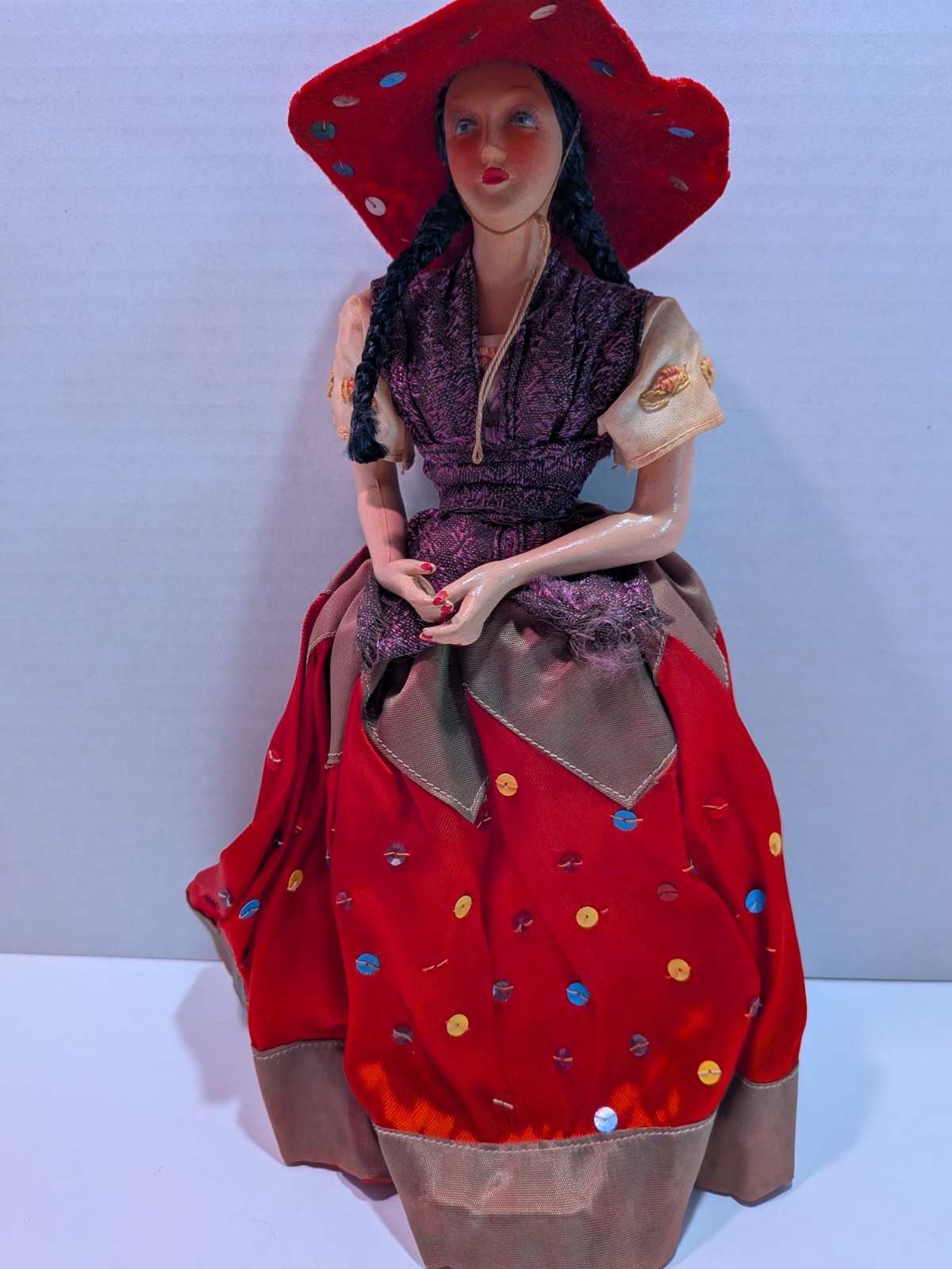 Vintage Mexican Souvenir Doll 12 Inches