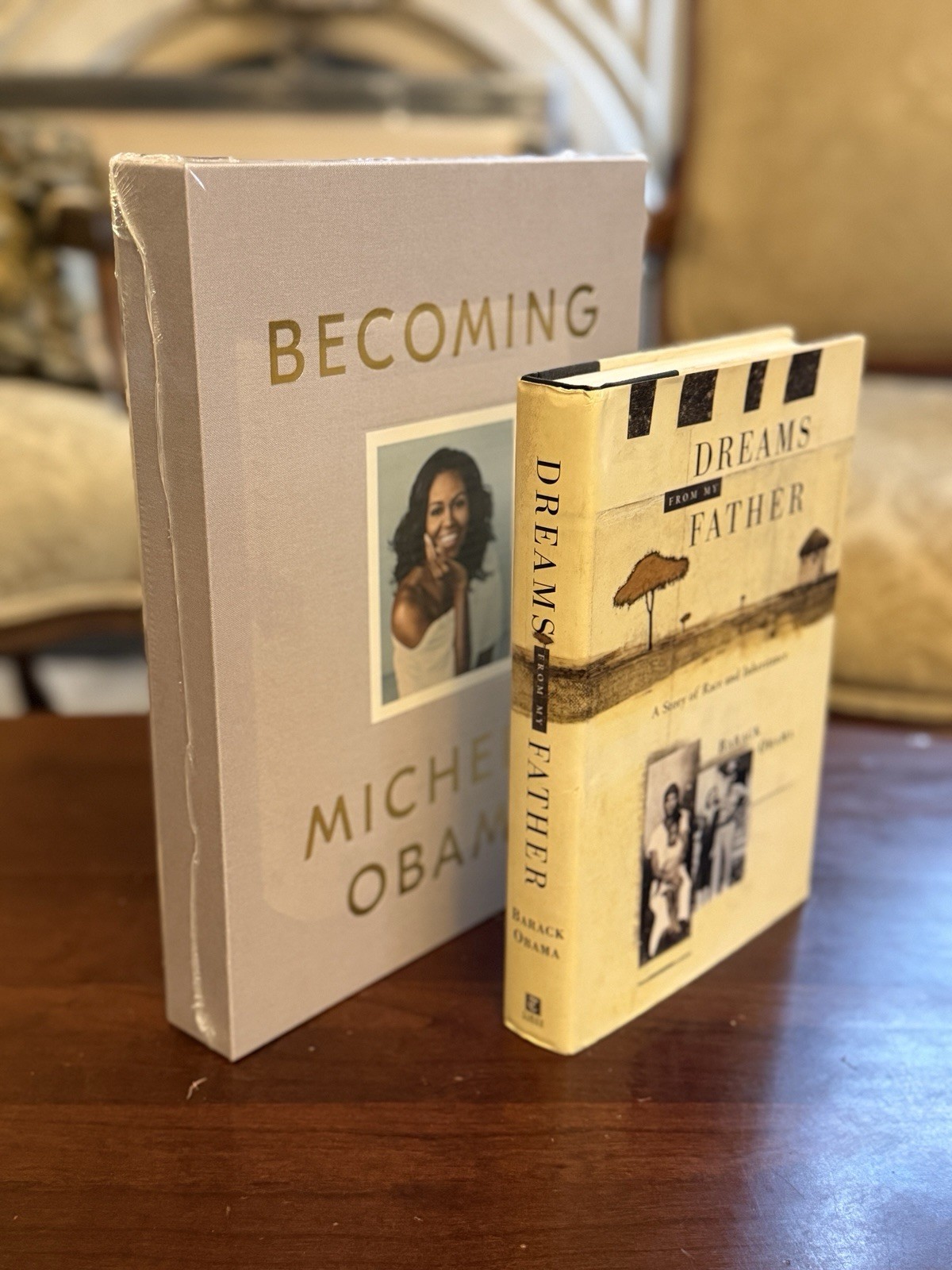 PRESIDENT BARACK MICHELLE OBAMA SIGNED DELUXE BECOMING DREAMS FROM MY FATHER 1ST