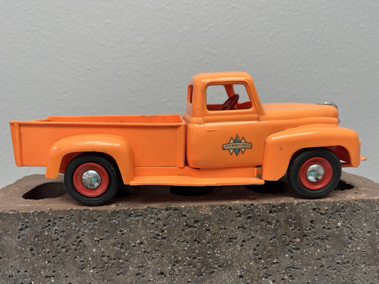 Vintage 1950s International Harvester Truck PMC Dealer Promo Orange