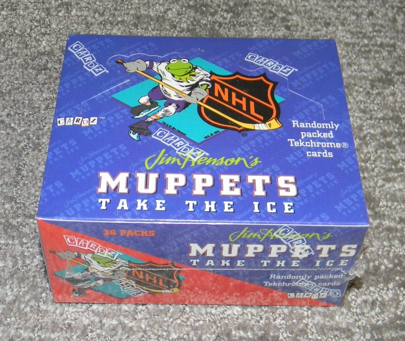 1994 Cards Jim Henson's - Muppets Take The Ice: Sealed Box - 36 Unopened Packs