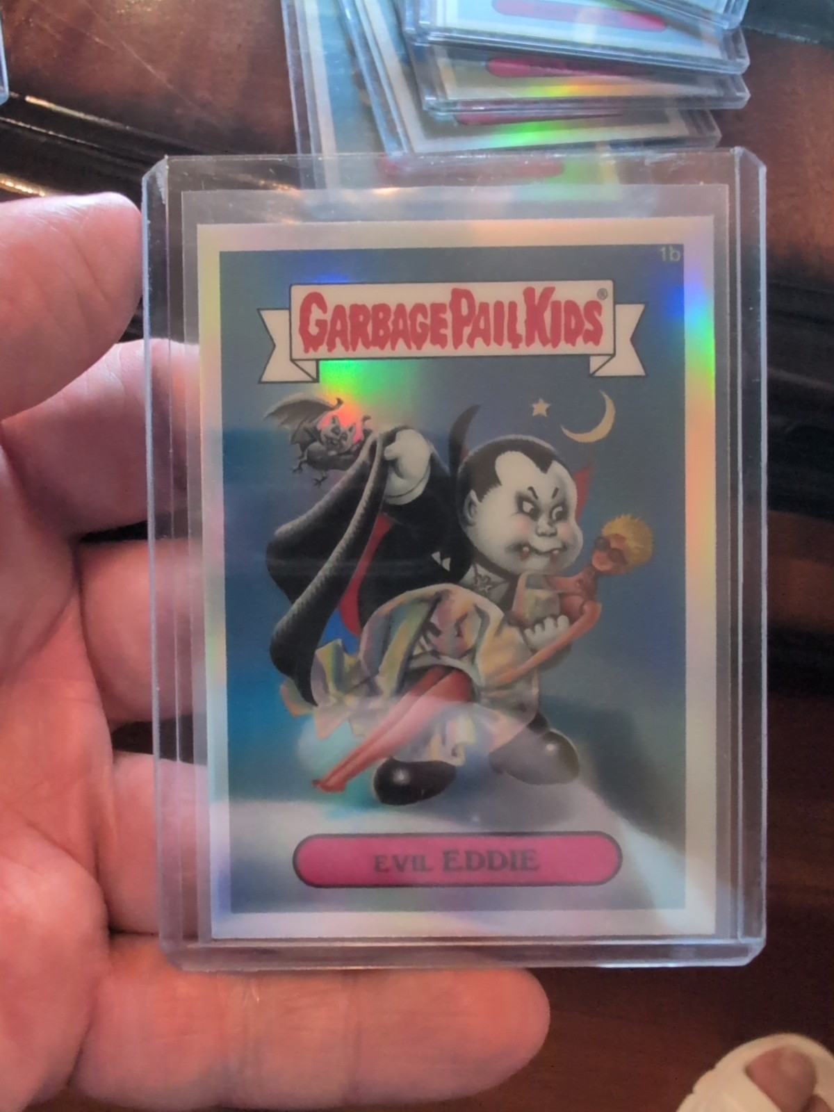 2013 Topps Garbage Pail Kids Chrome Refractor Evil Eddie #1b 0ba6