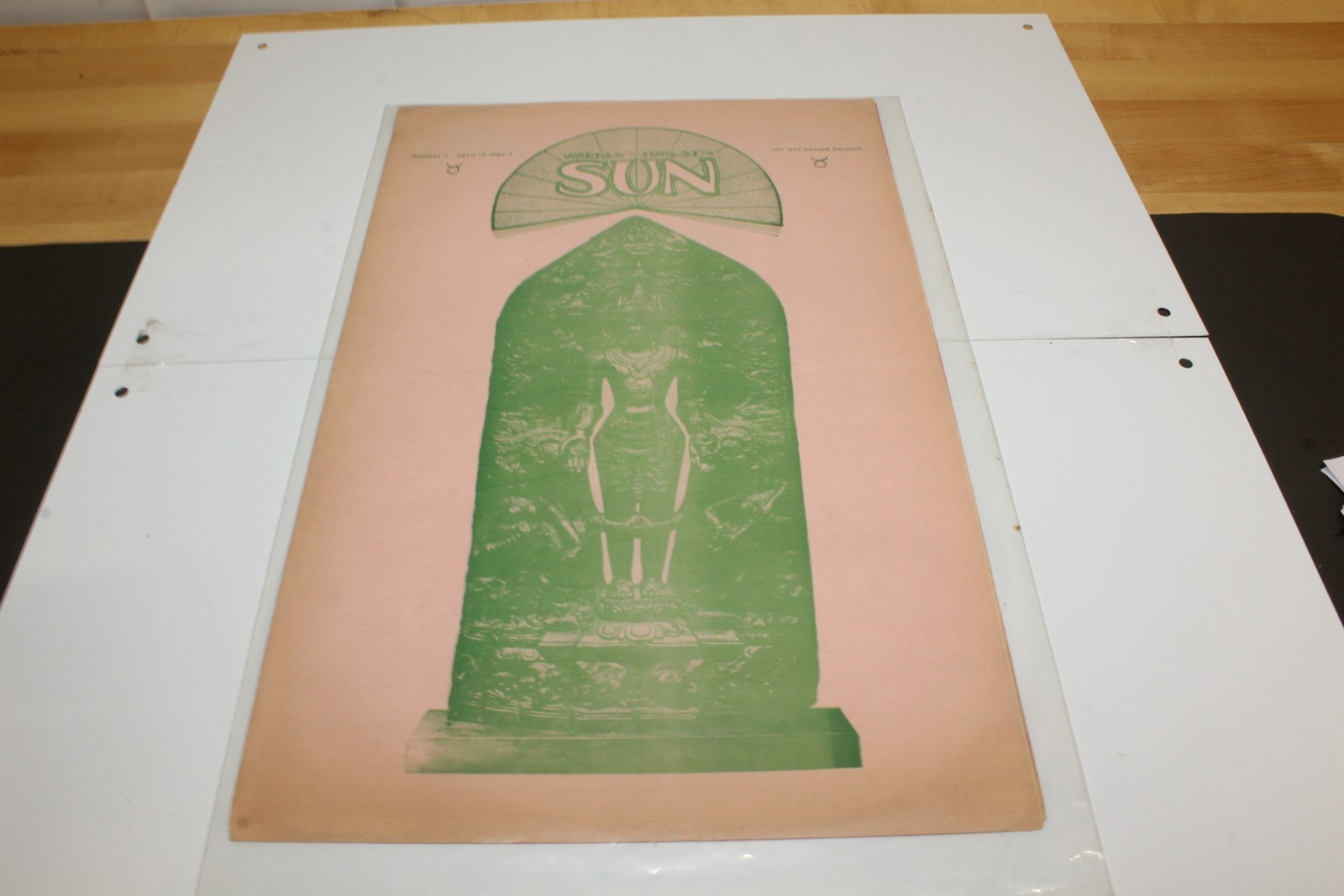 VTG 1960\'s Sun Newsprint Paper #7 Warren Forest Cover MC5 John Sinclair Culture